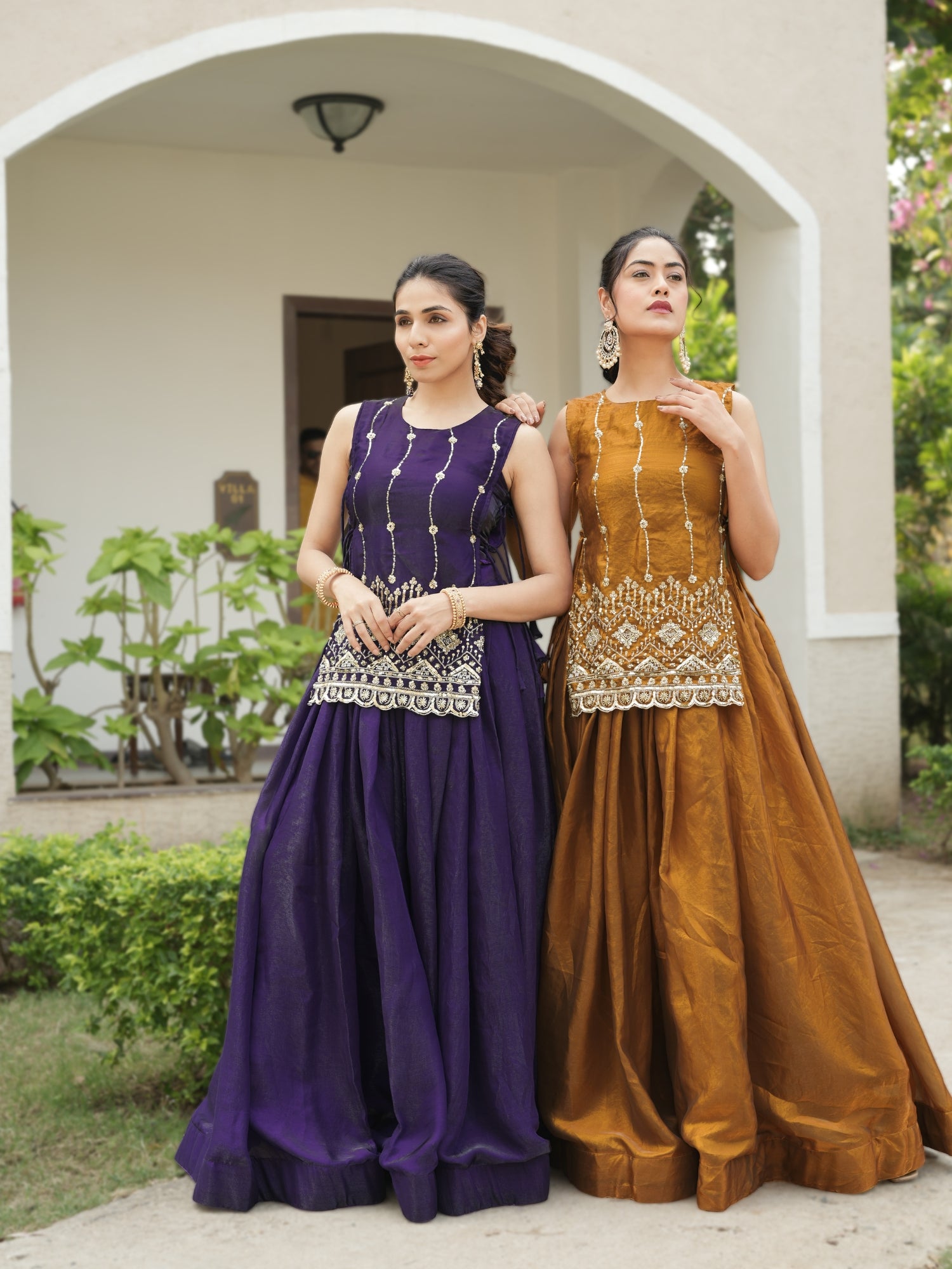 Premium Beads Embroidered jacket-Lehenga Sets