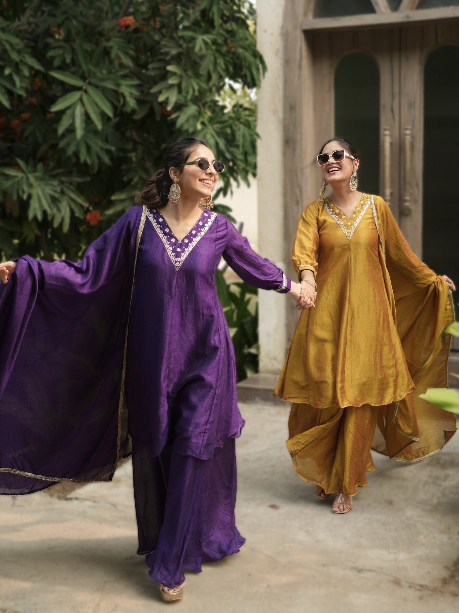 Women Latest Kurta Plazoo Sets With Dupatta