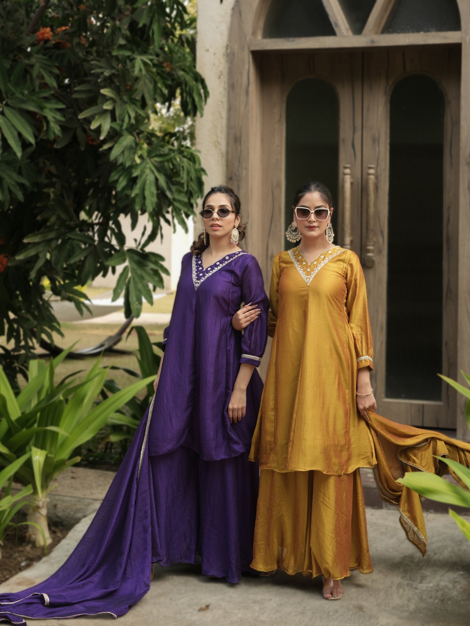 Women Latest Kurta Plazoo Sets With Dupatta