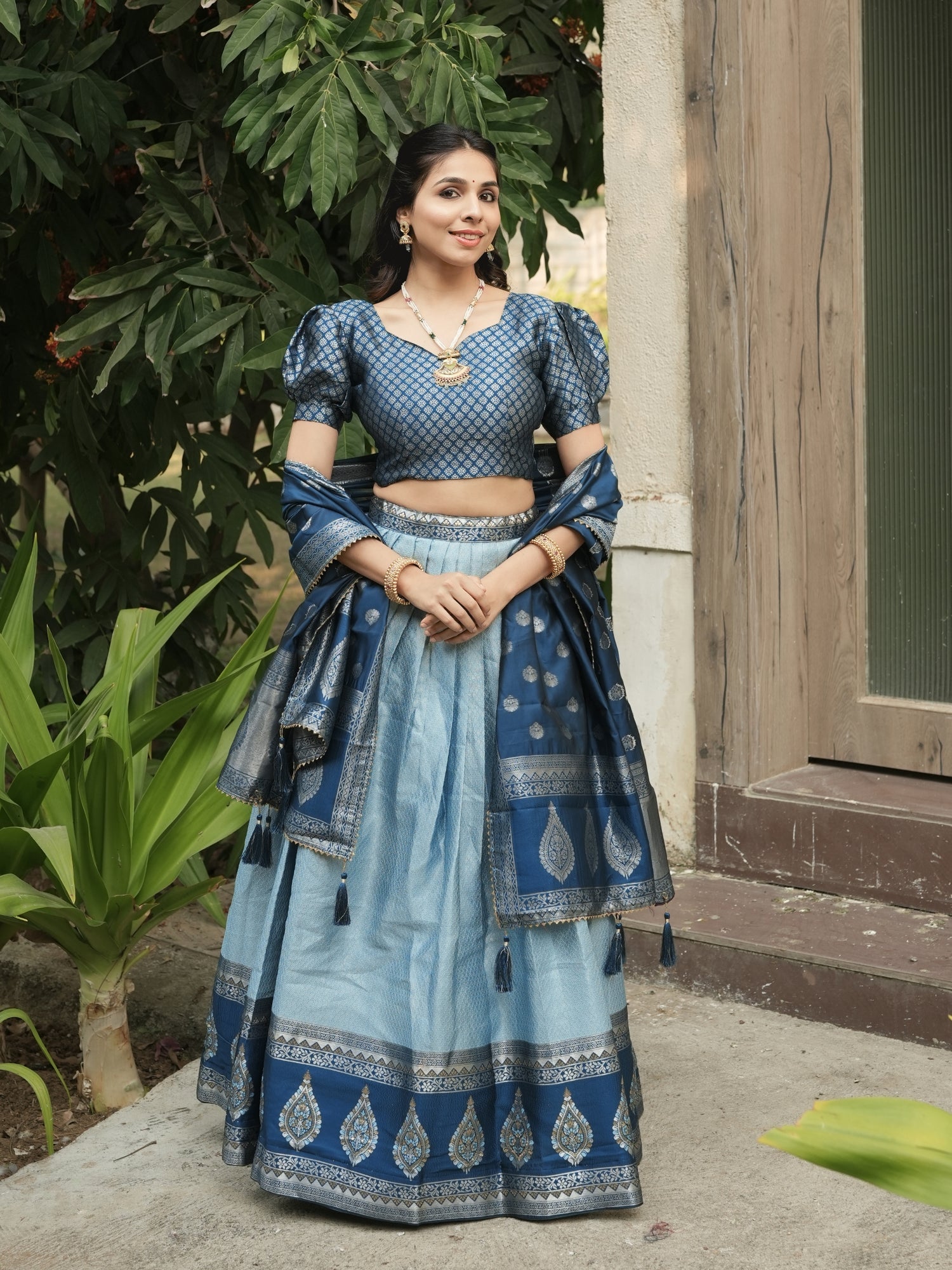 Silk Pattu Kanchipuram Silk Lehenga