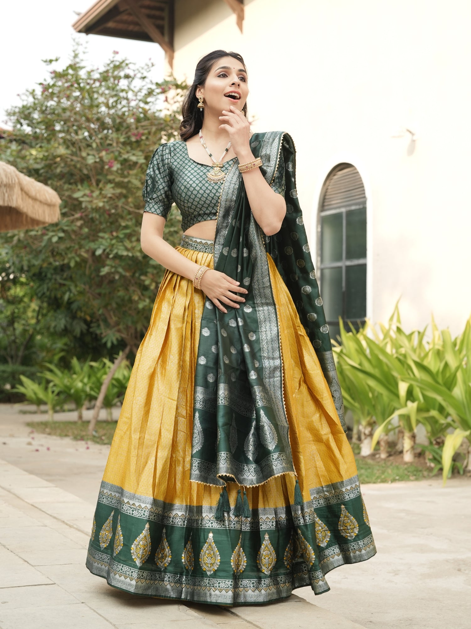 Silk Pattu Kanchipuram Silk Lehenga