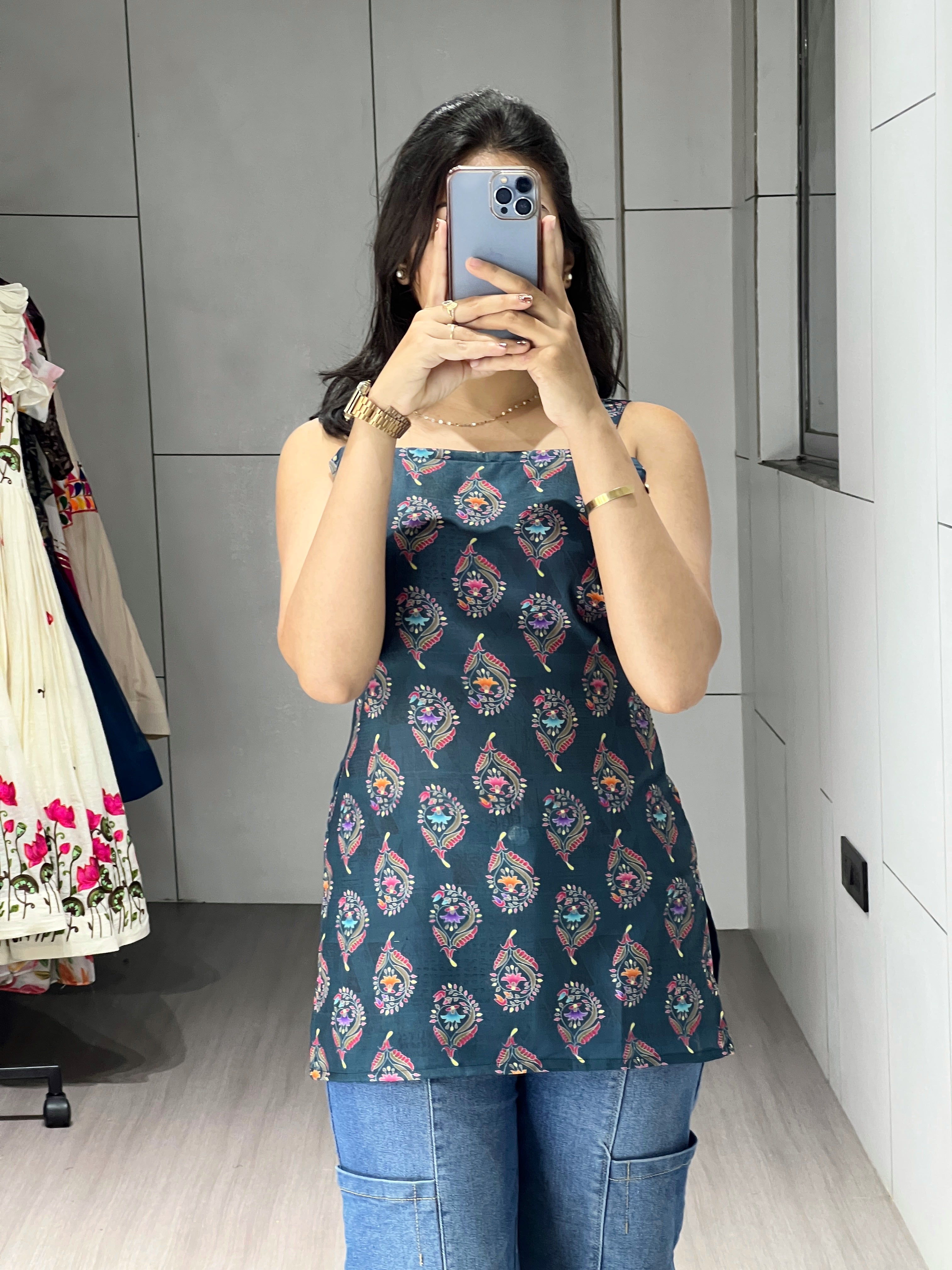 Letest Trending Collection Printed Short Tunic