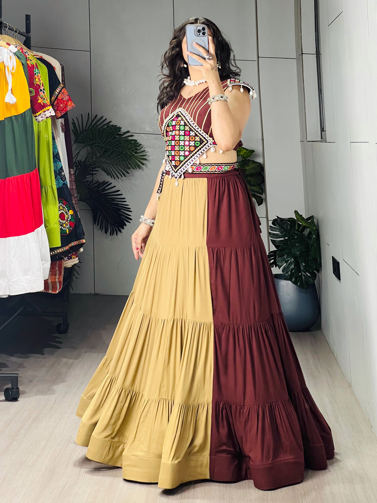 Classic Chocolate Color Chaniya Choli