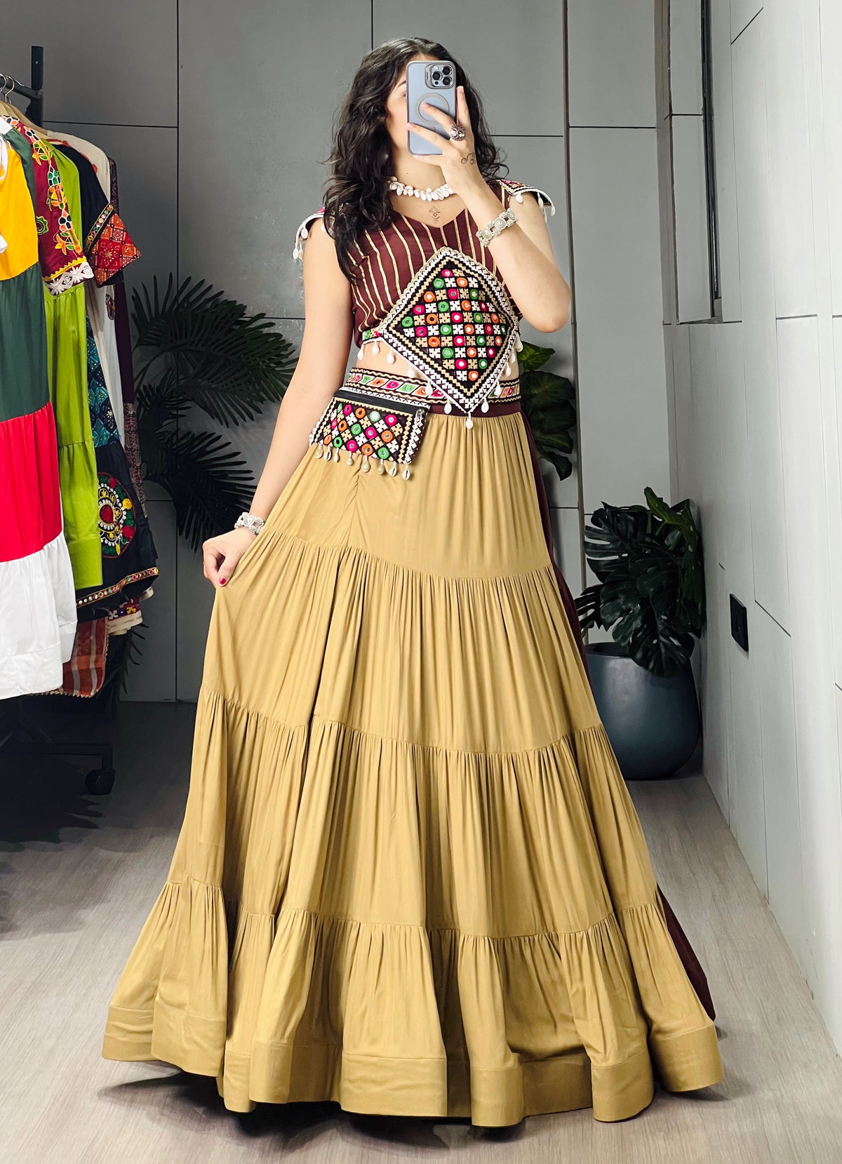 Classic Chocolate Color Chaniya Choli