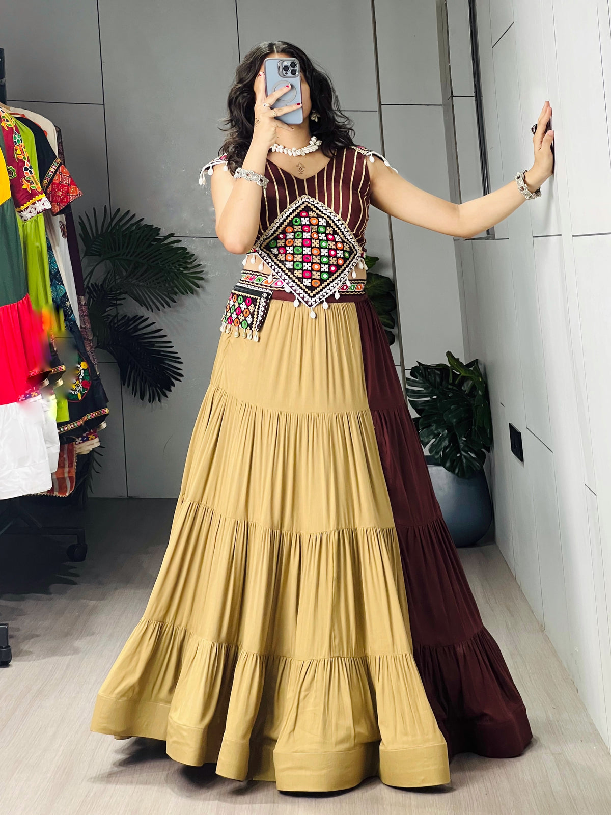 Classic Chocolate Color Chaniya Choli