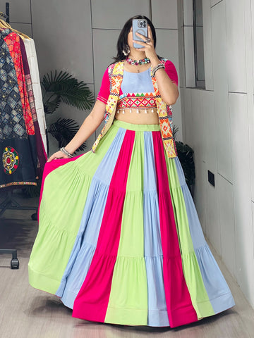 Navratri Designer Ready To Wear Lehenga Jacket Set