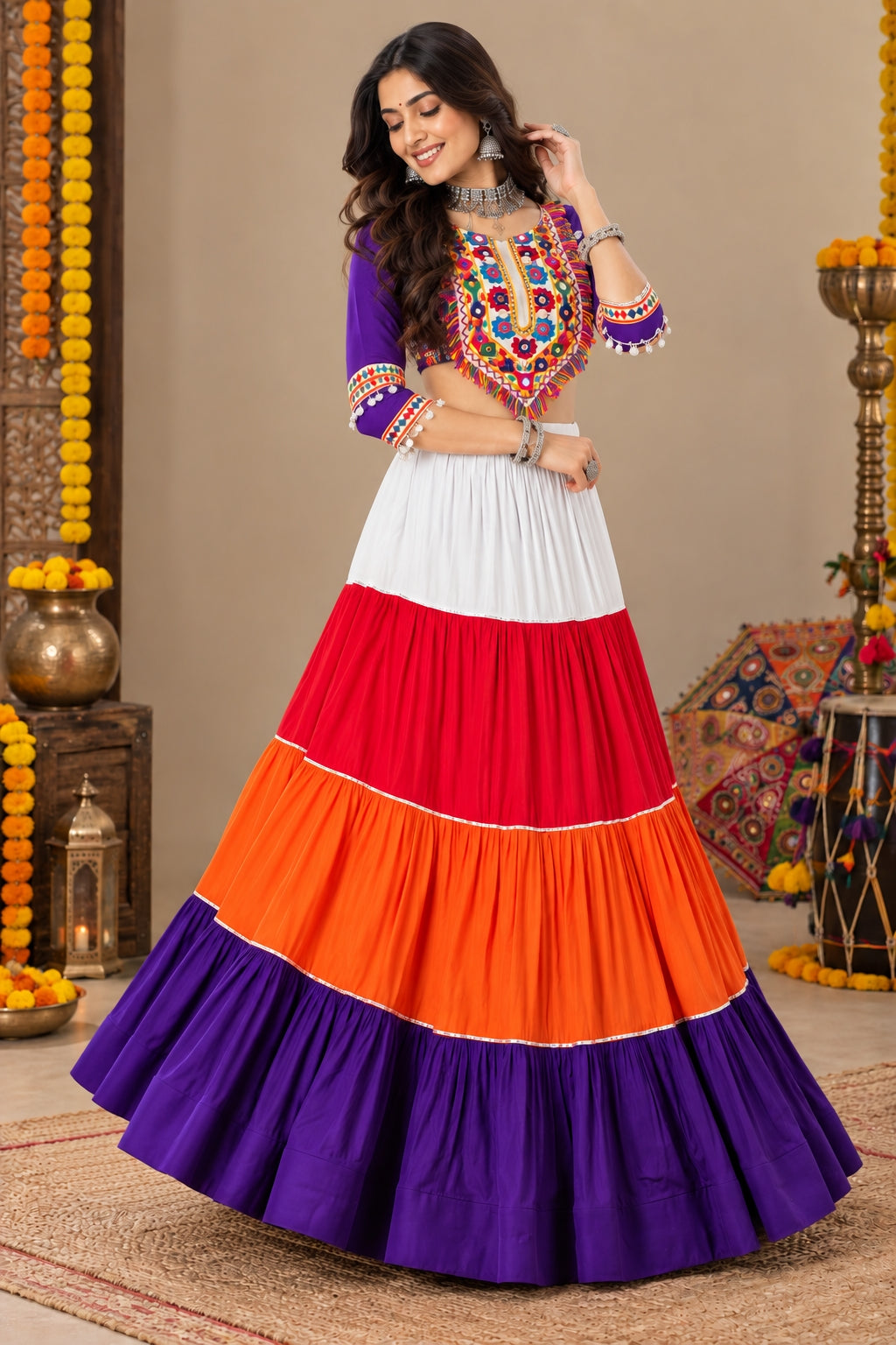 Beautiful Colorful Navratri Lehenga Choli