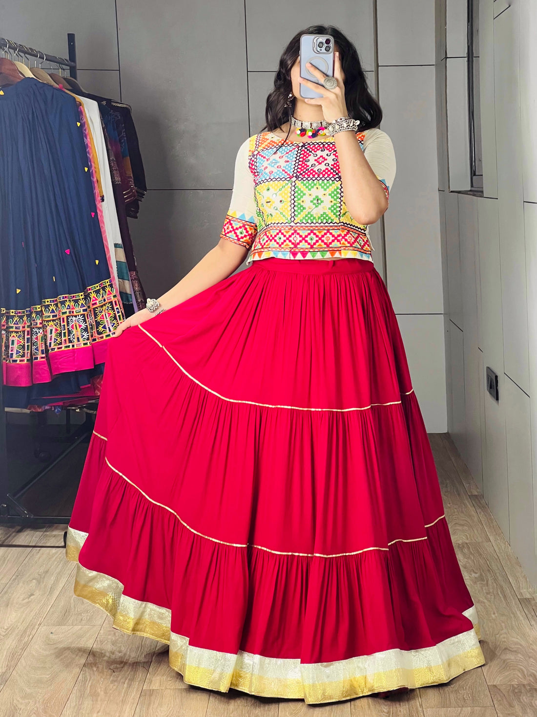 Traditional Gujarati Garba Chaniya Choli