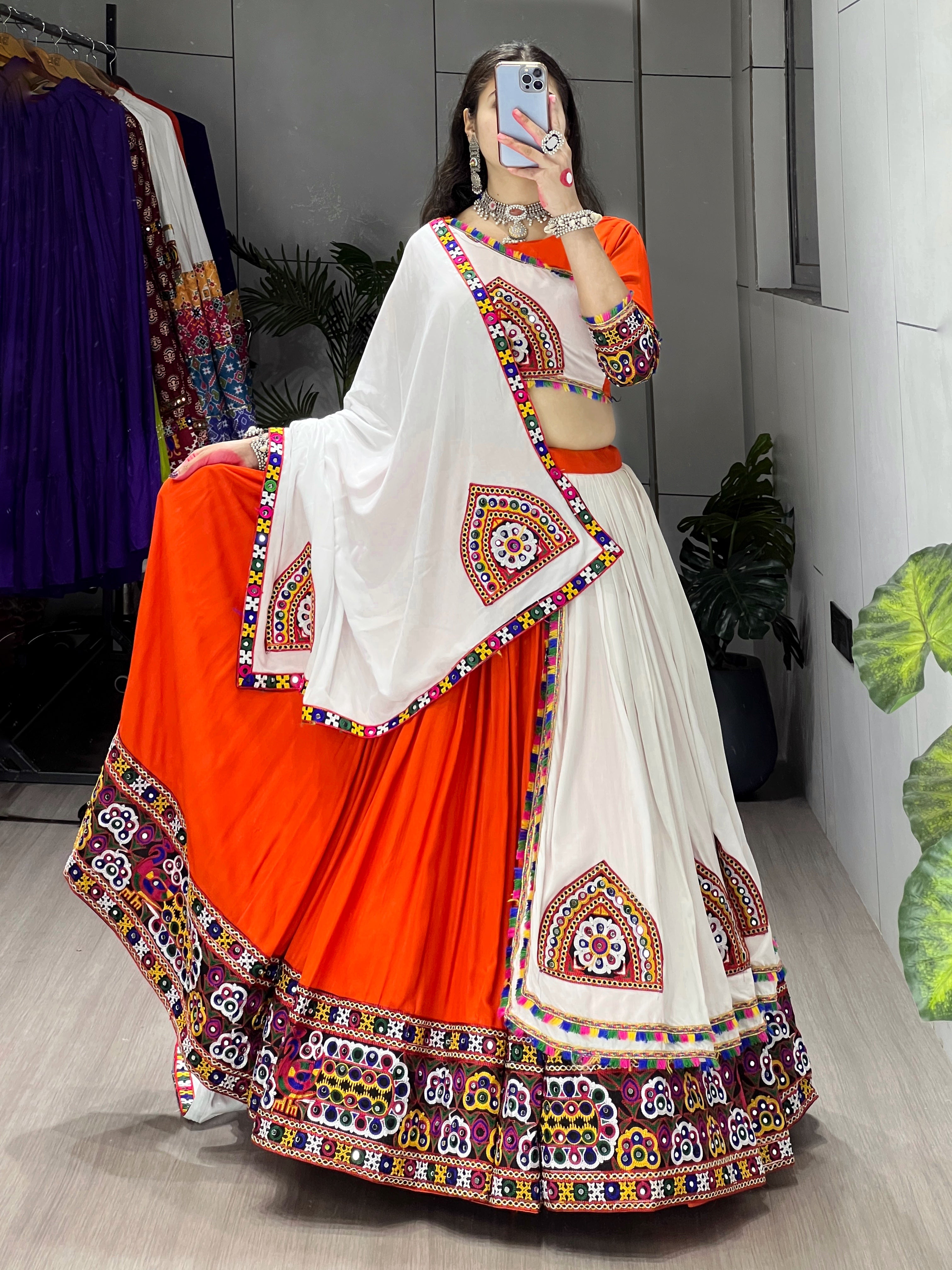 Women Pure Rayon Cotton Lehenga Choli Sets