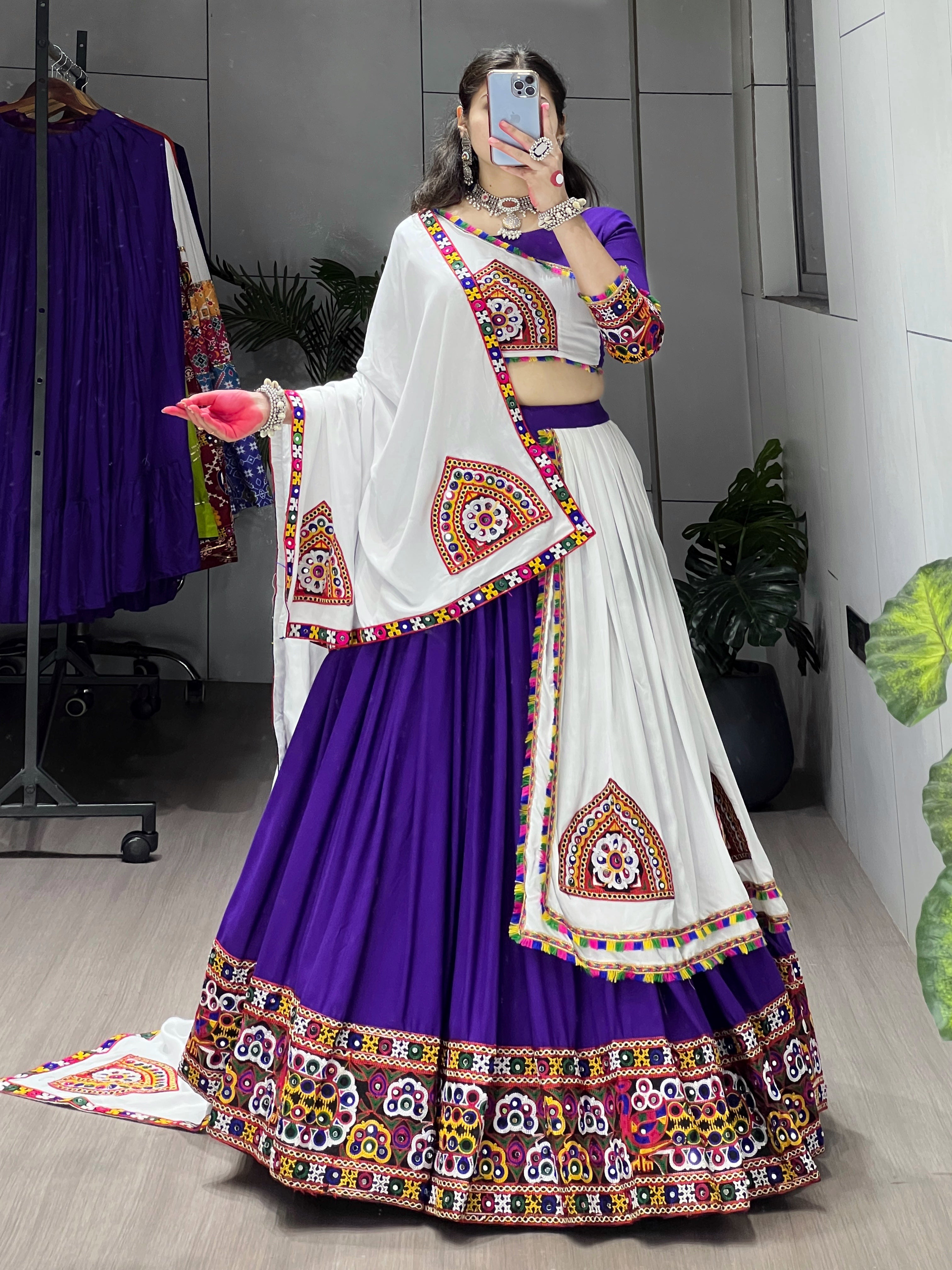 Women Pure Rayon Cotton Lehenga Choli Sets