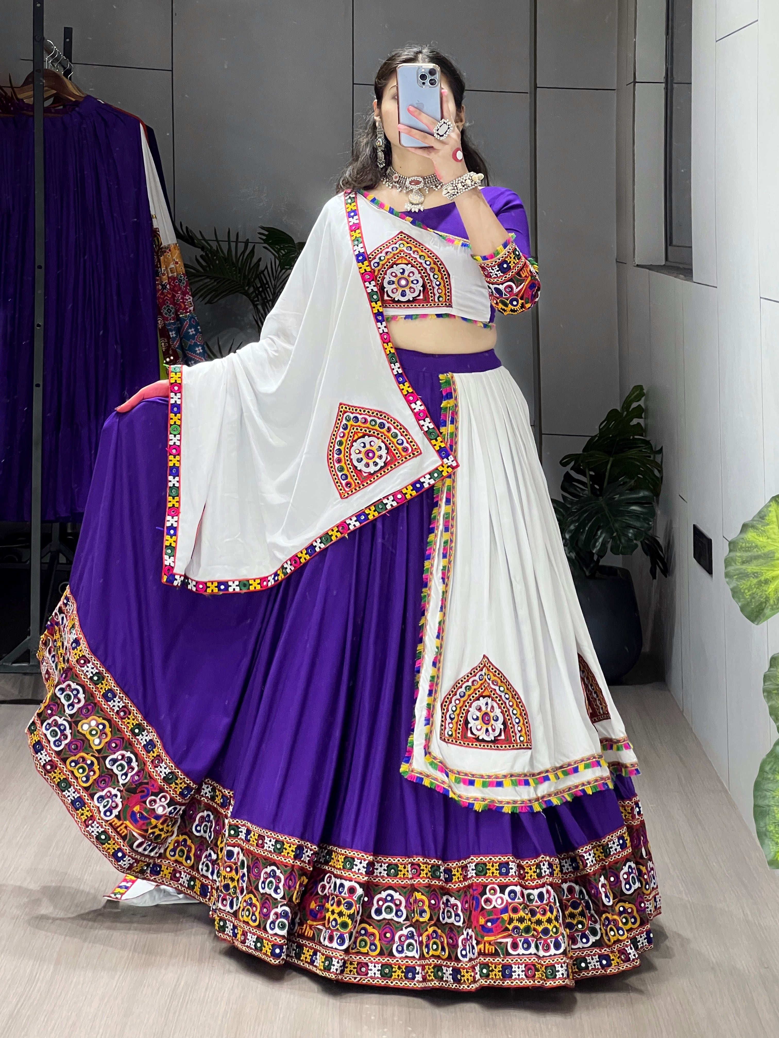 Women Pure Rayon Cotton Lehenga Choli Sets