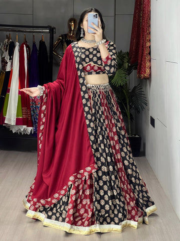 Ajarakh Prints Chaniya Choli With Dupatta Full Sets