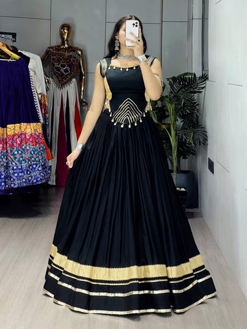 Rayon Gota Patti With Kodi Work Designer Navratri Chaniya Choli