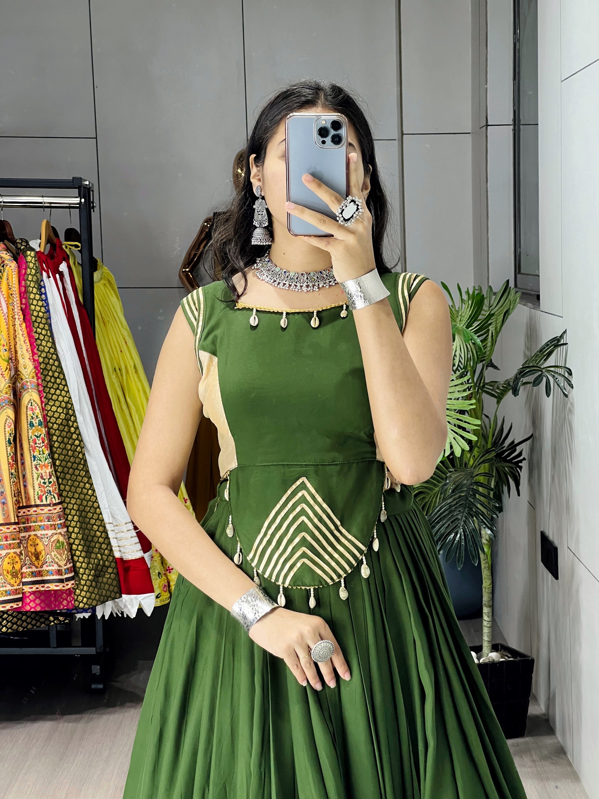 Rayon Gota Patti With Kodi Work Designer Navratri Chaniya Choli