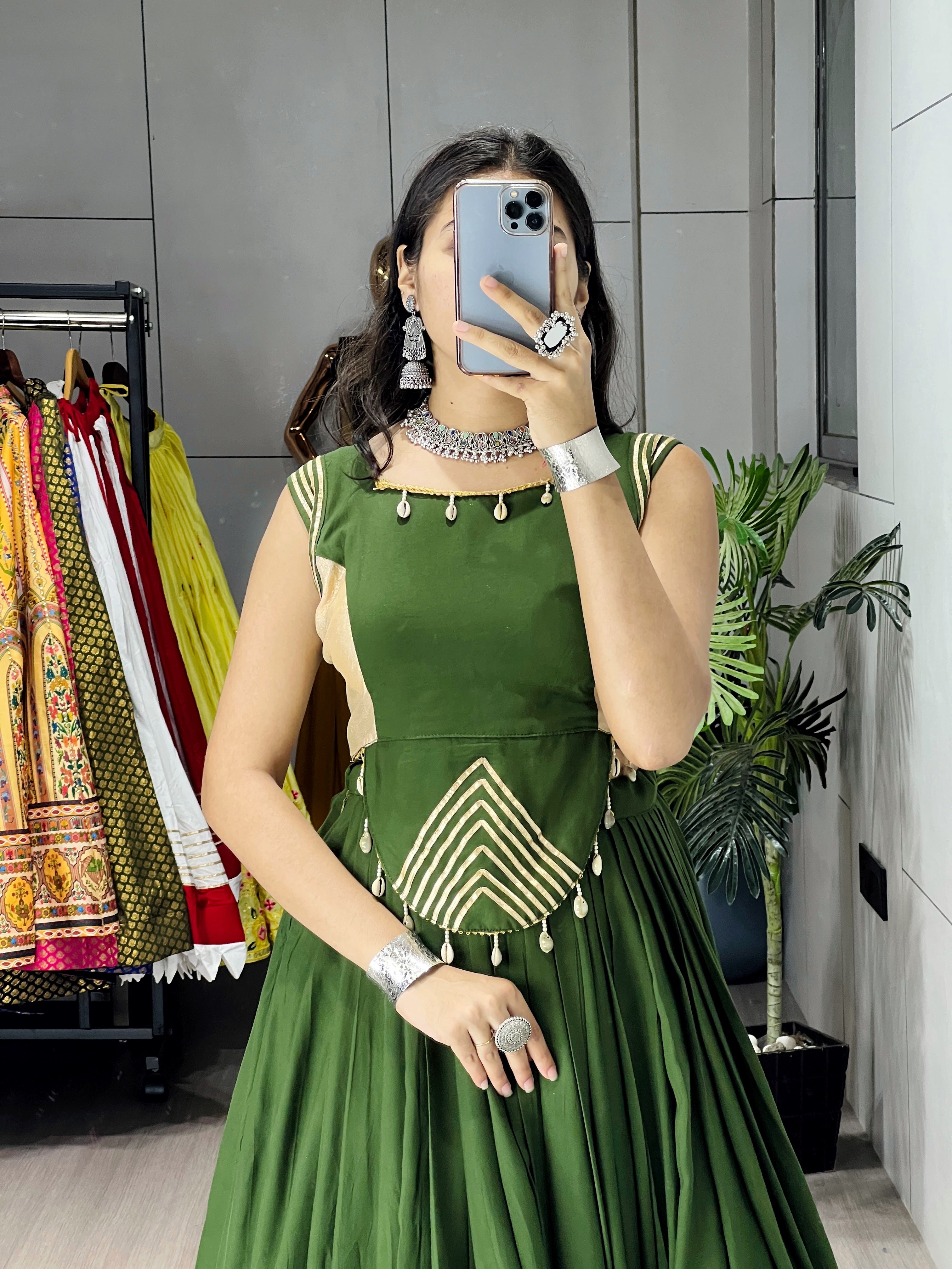 Rayon Gota Patti With Kodi Work Designer Navratri Chaniya Choli