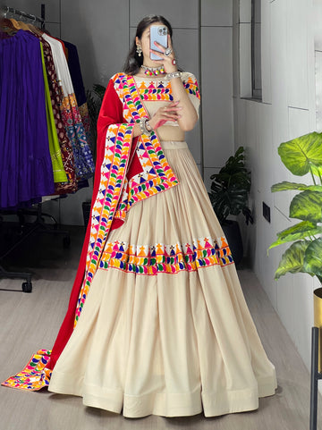 Vanilla Toned Navratri Special Chaniya Choli