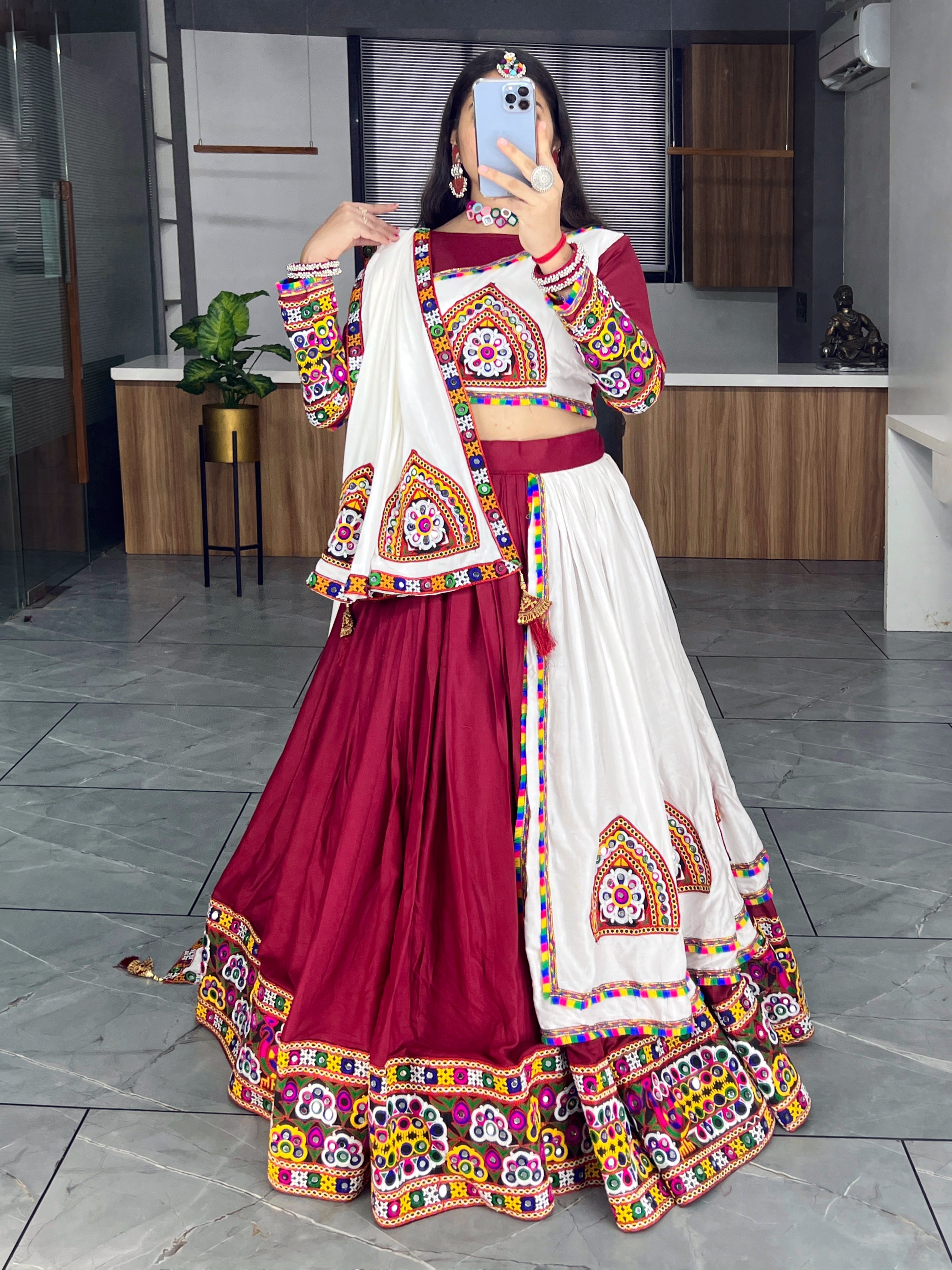 Women Pure Rayon Cotton Lehenga Choli Sets