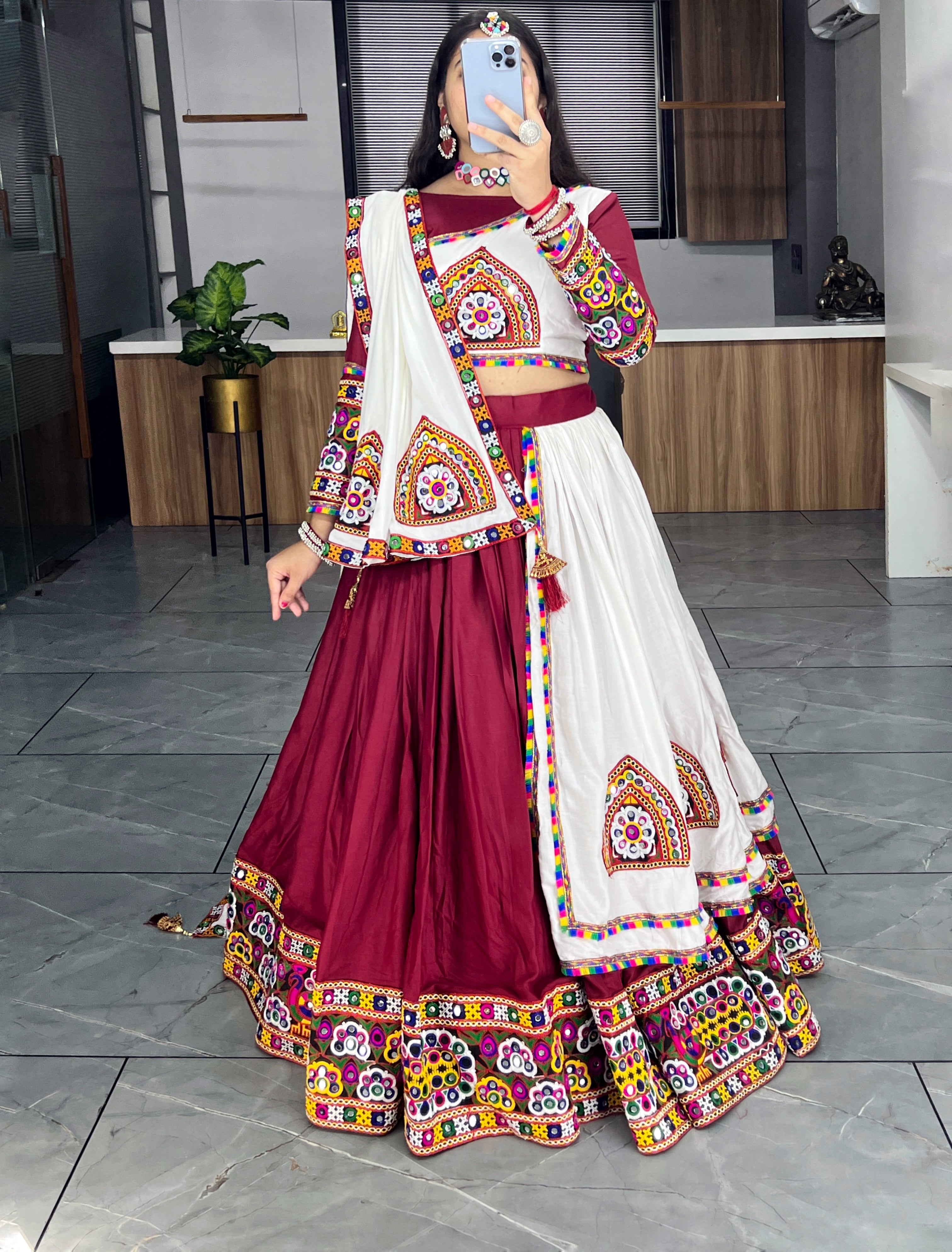 Women Pure Rayon Cotton Lehenga Choli Sets