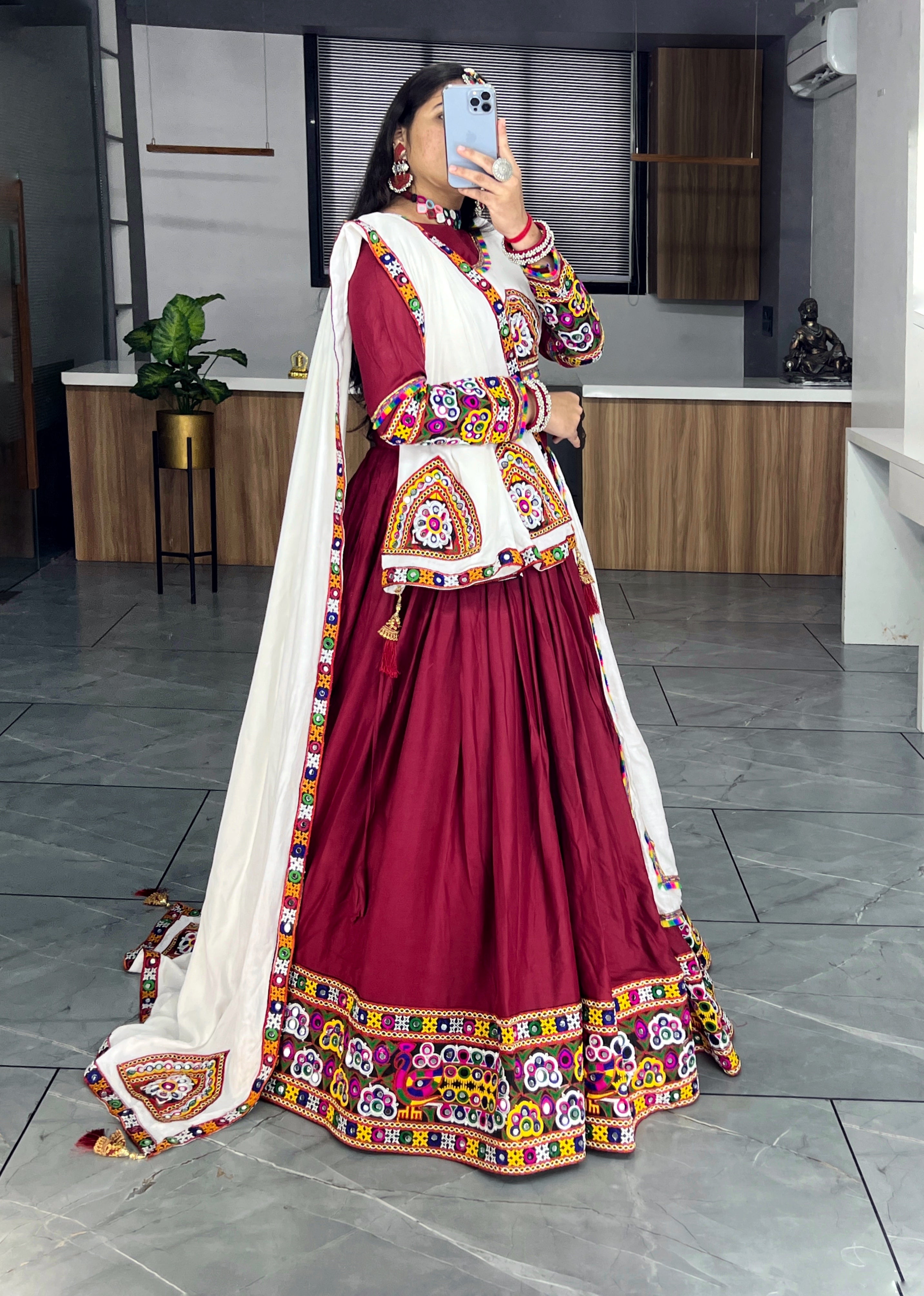 Women Pure Rayon Cotton Lehenga Choli Sets