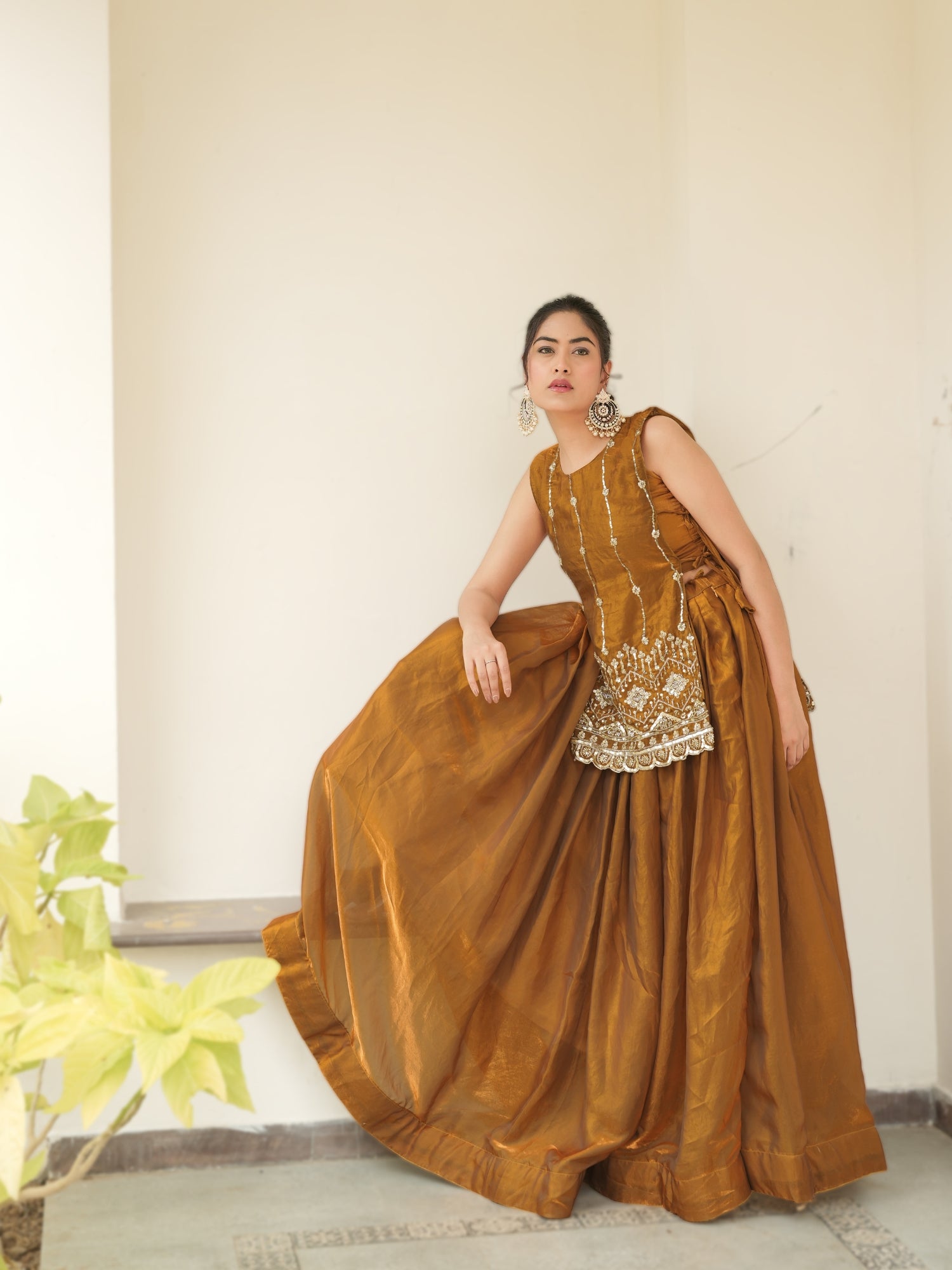 Premium Beads Embroidered jacket-Lehenga Sets