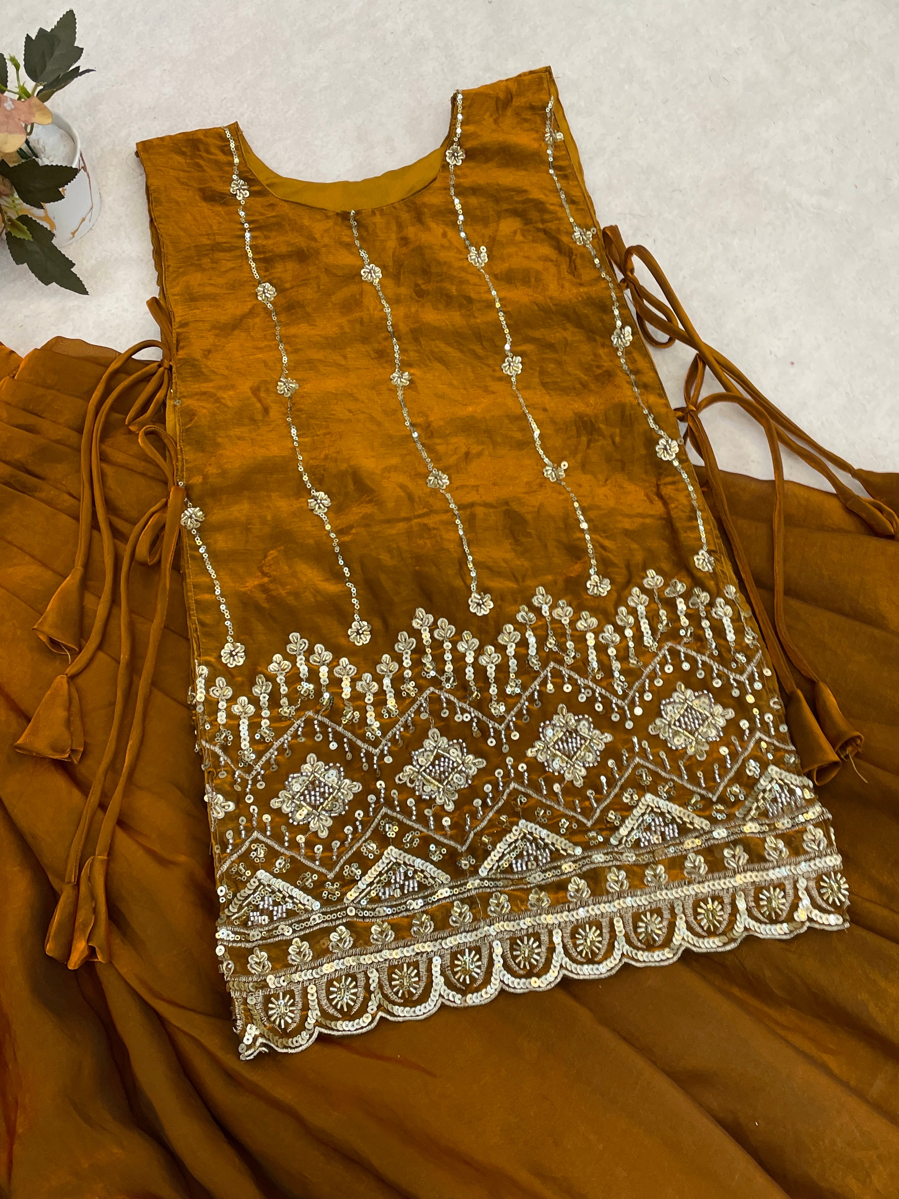 Premium Beads Embroidered jacket-Lehenga Sets