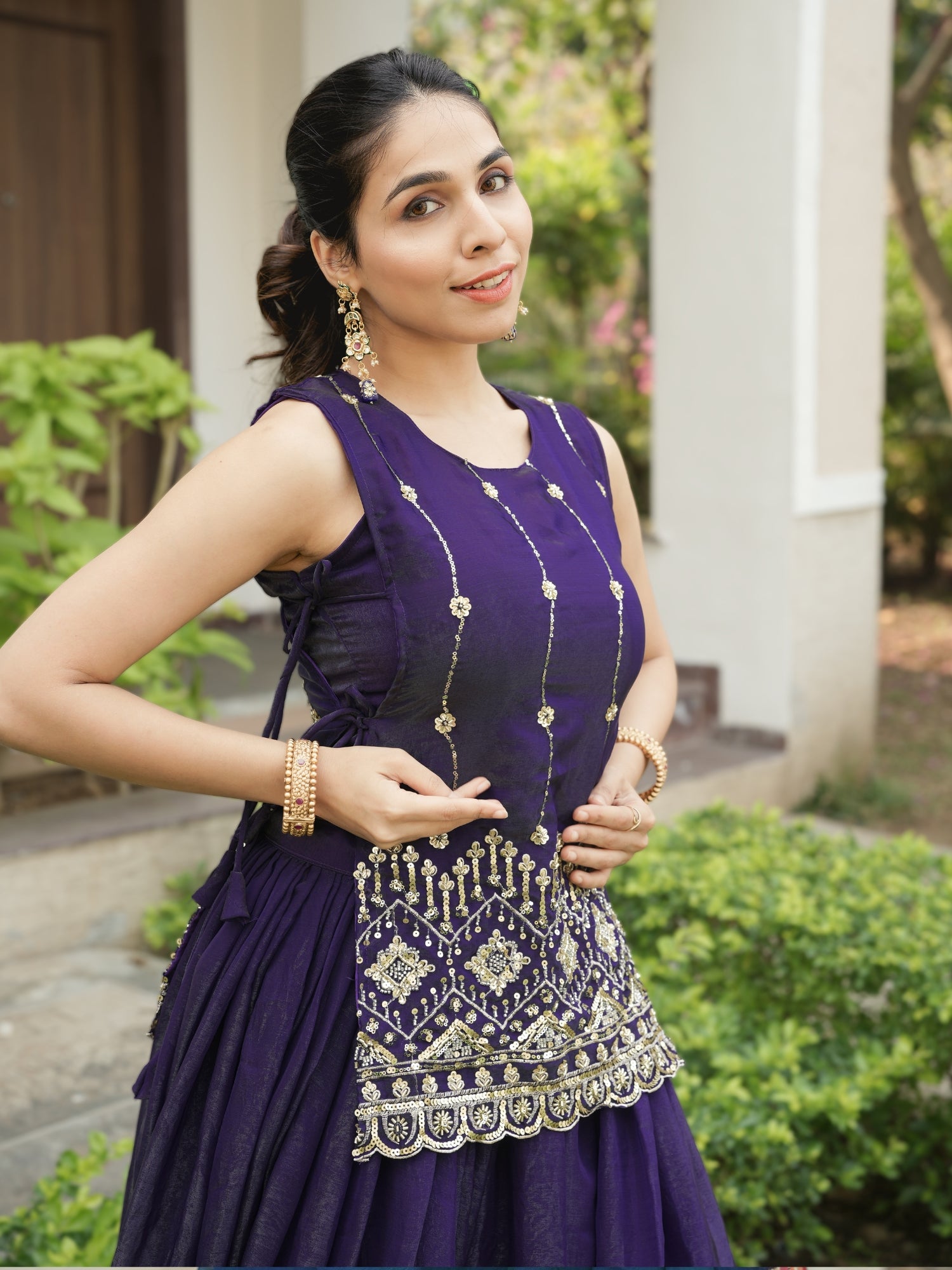 Premium Beads Embroidered jacket-Lehenga Sets