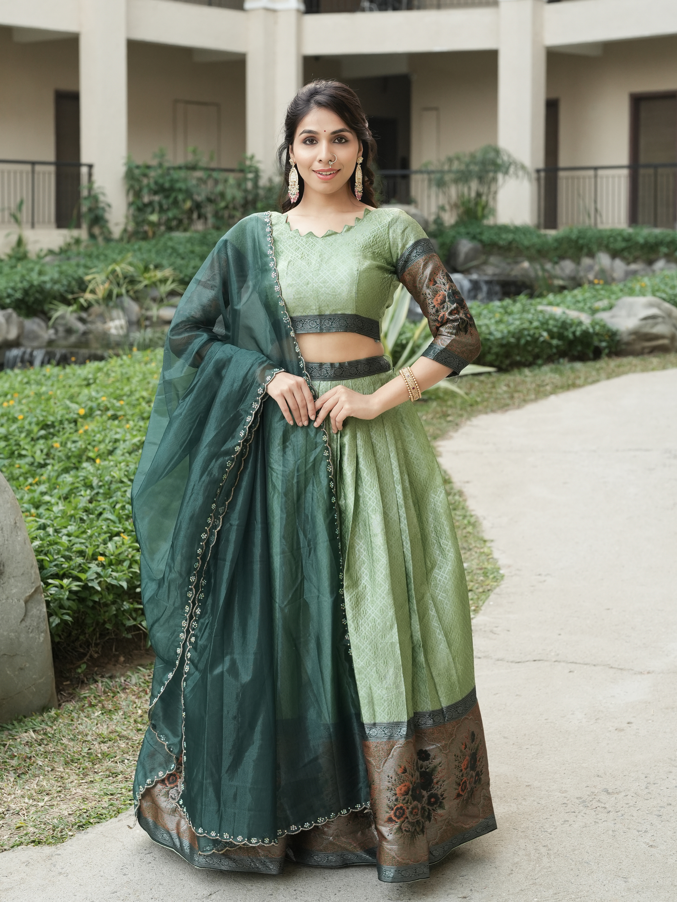 New Arrivals Silk Traditional Lehenga With Unstitched Blouse