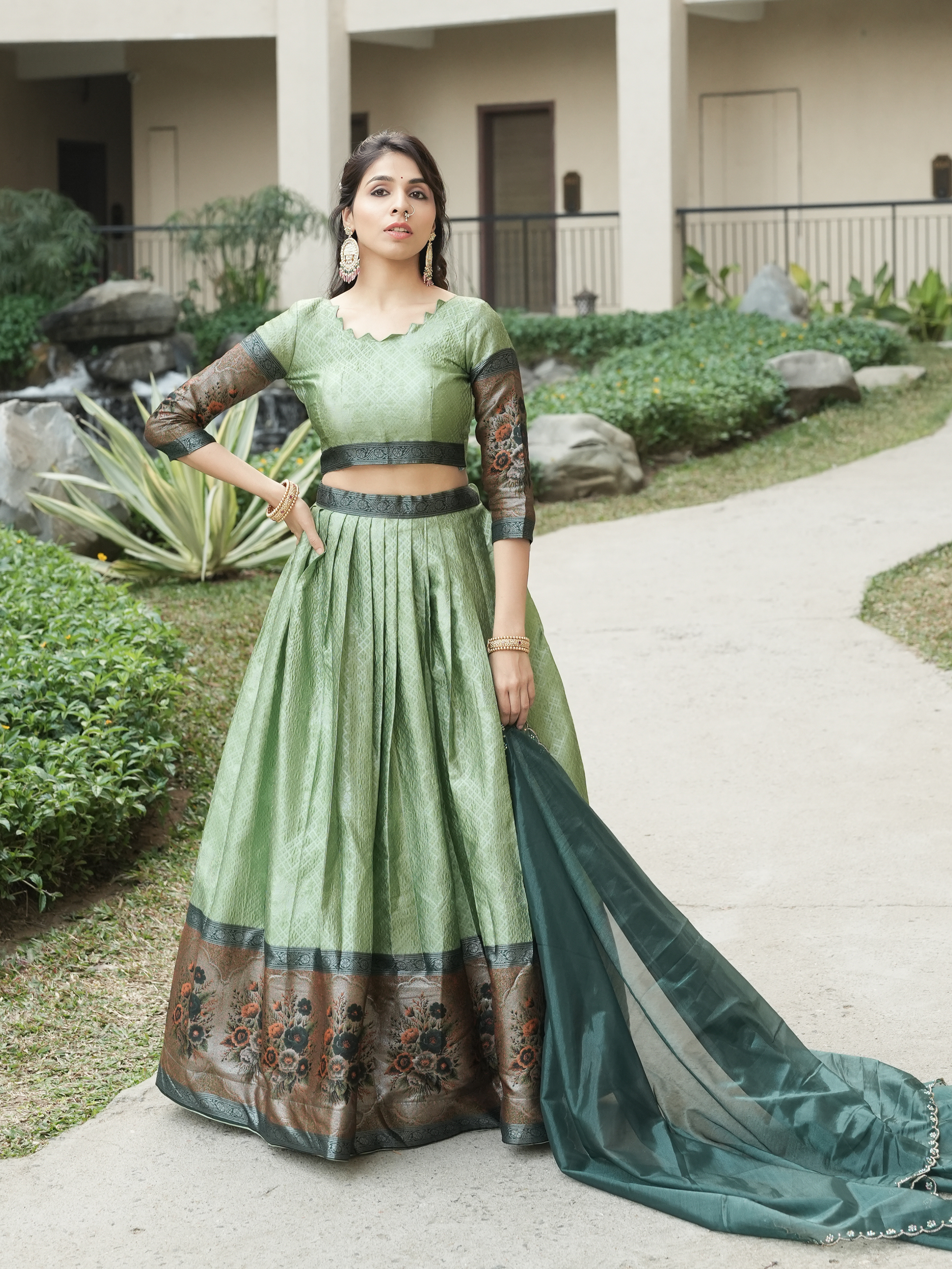 New Arrivals Silk Traditional Lehenga With Unstitched Blouse