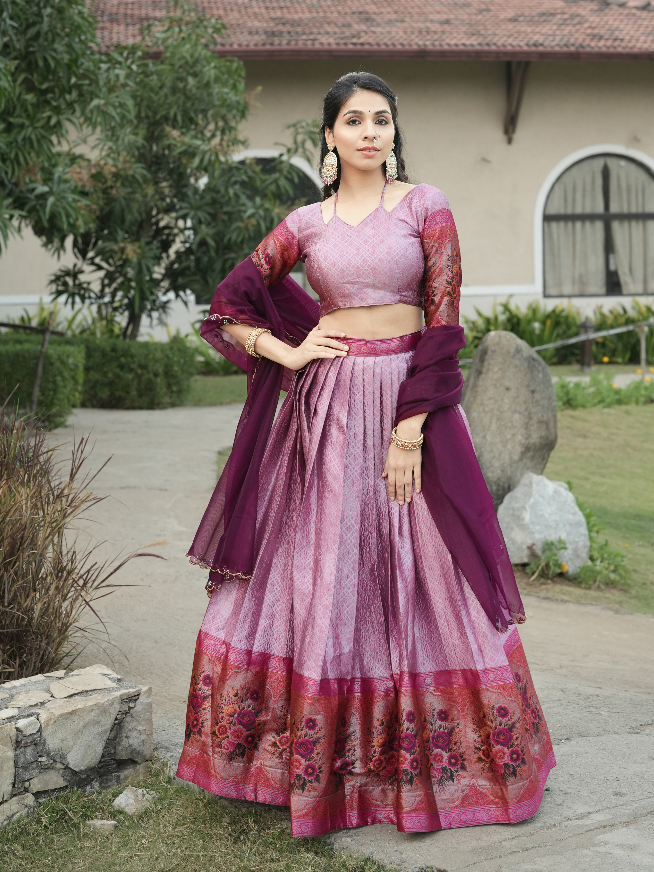 New Arrivals Silk Traditional Lehenga With Unstitched Blouse
