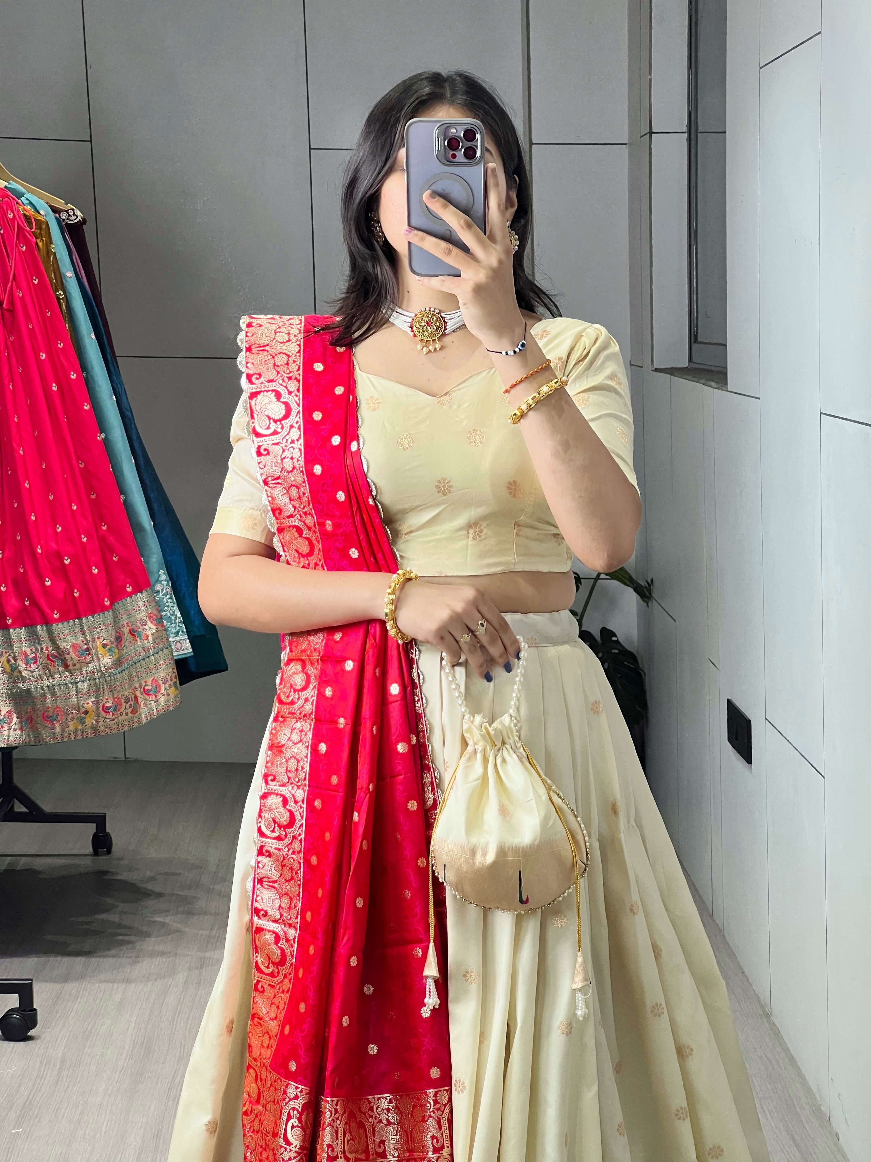 Presenting Letest Paithani Silk Lehenga Choli Sets