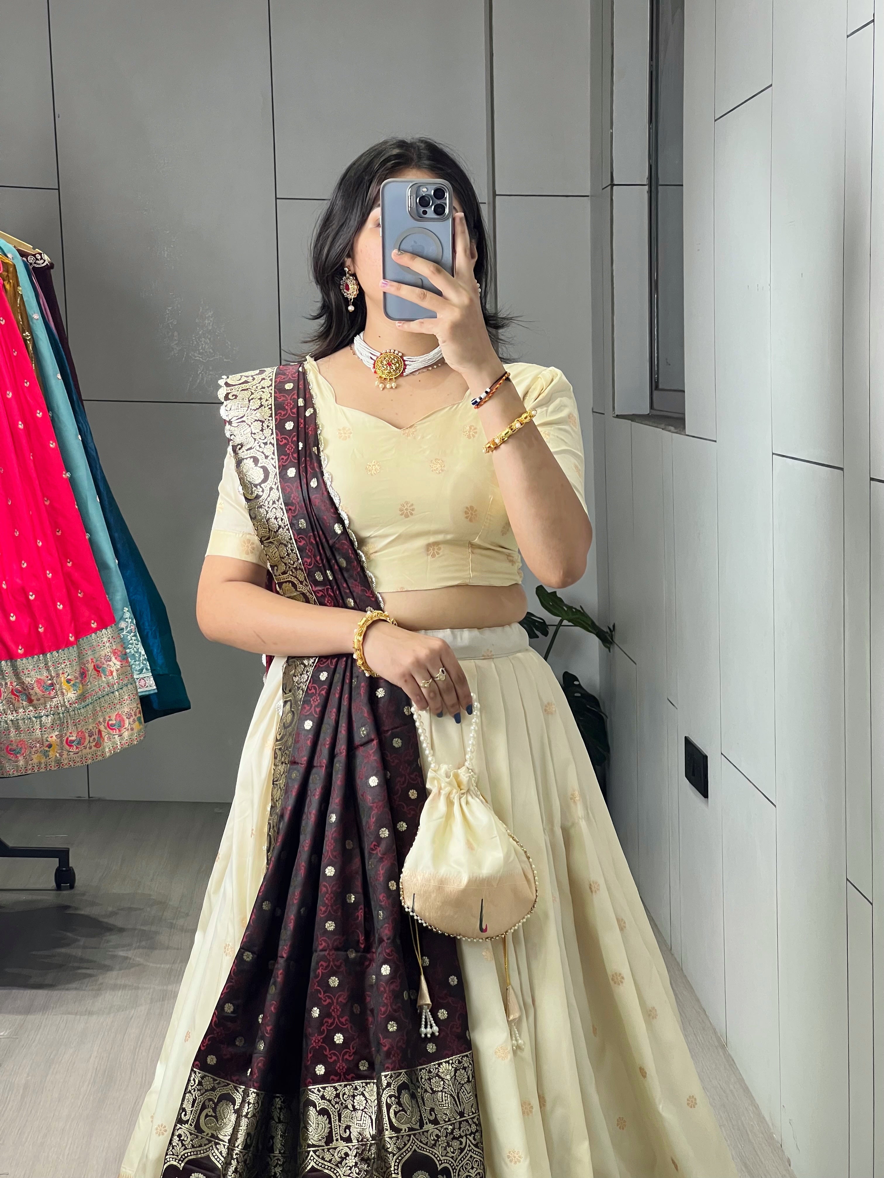 Presenting Letest Paithani Silk Lehenga Choli Sets
