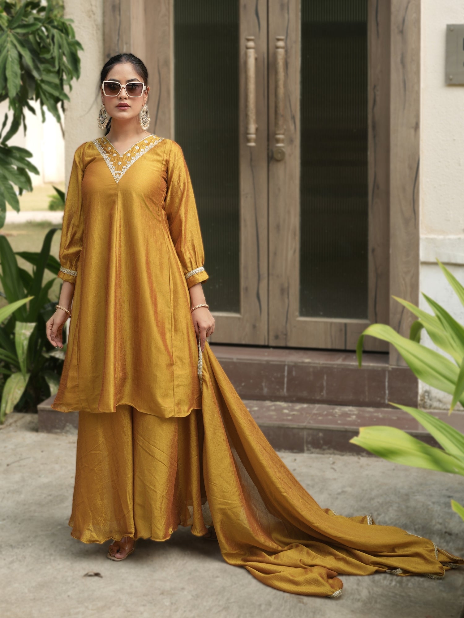 Women Latest Kurta Plazoo Sets With Dupatta