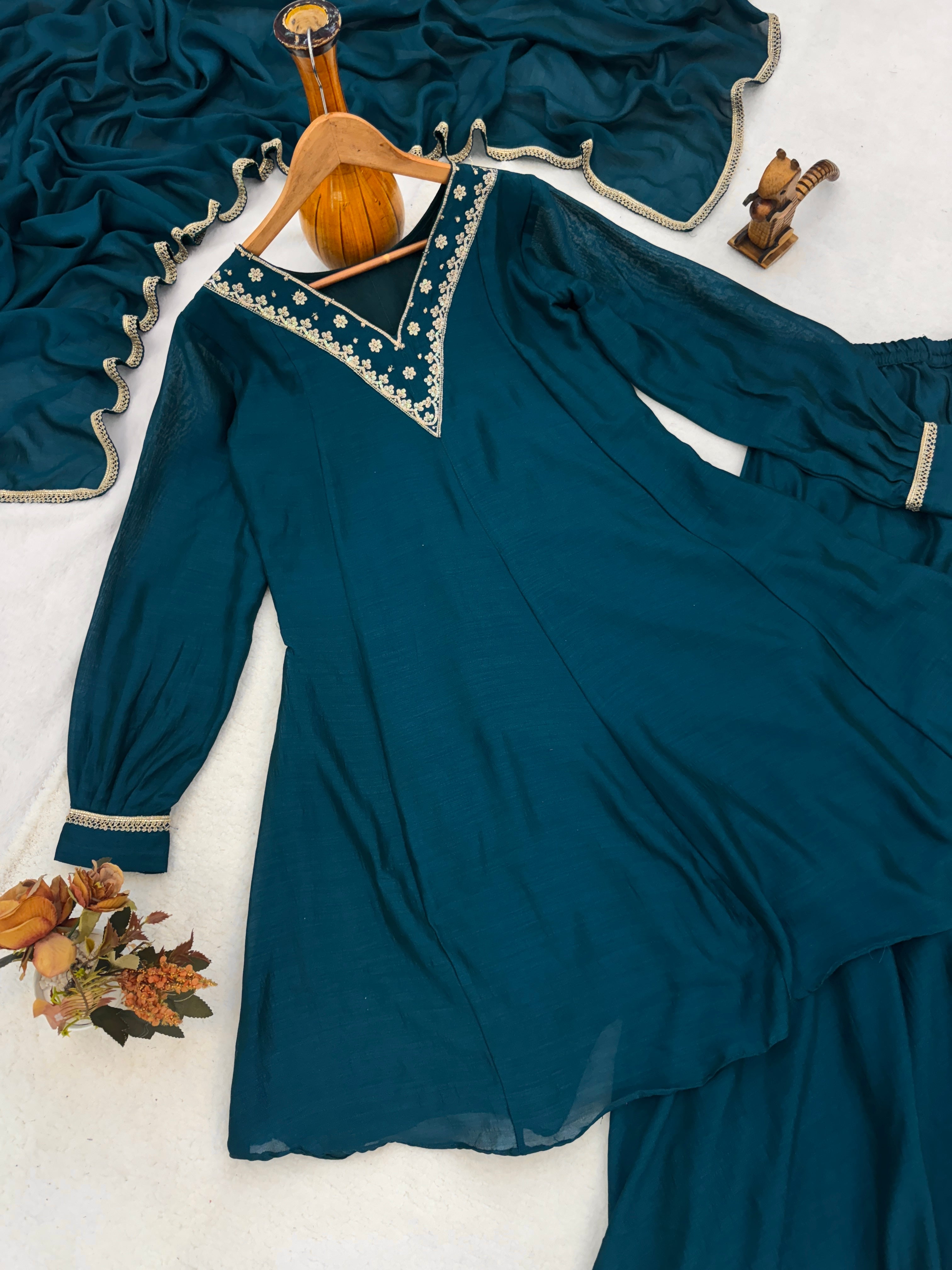 Women Latest Kurta Plazo Sets With Dupatta