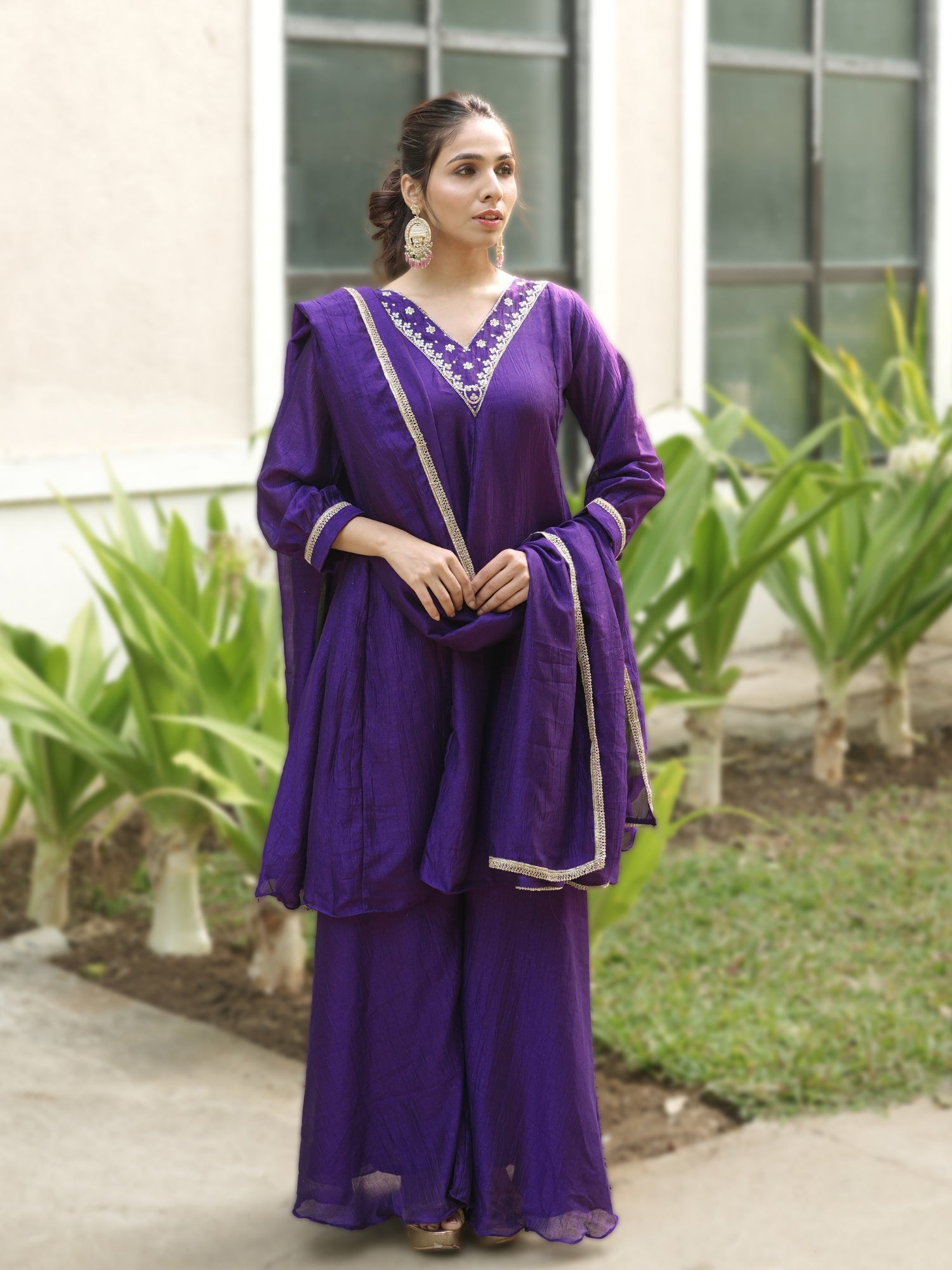 Women Latest Kurta Plazoo Sets With Dupatta