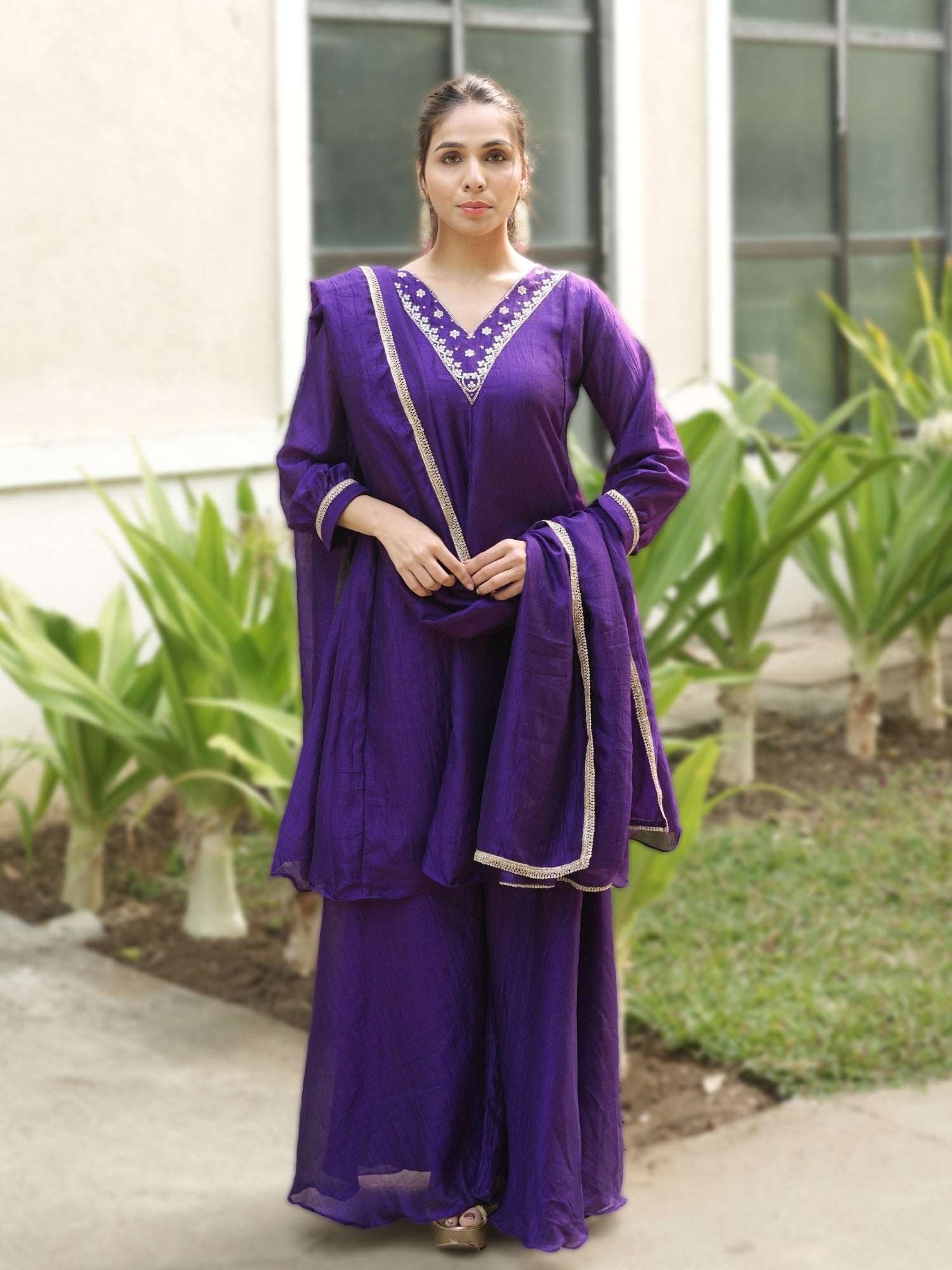 Women Latest Kurta Plazoo Sets With Dupatta