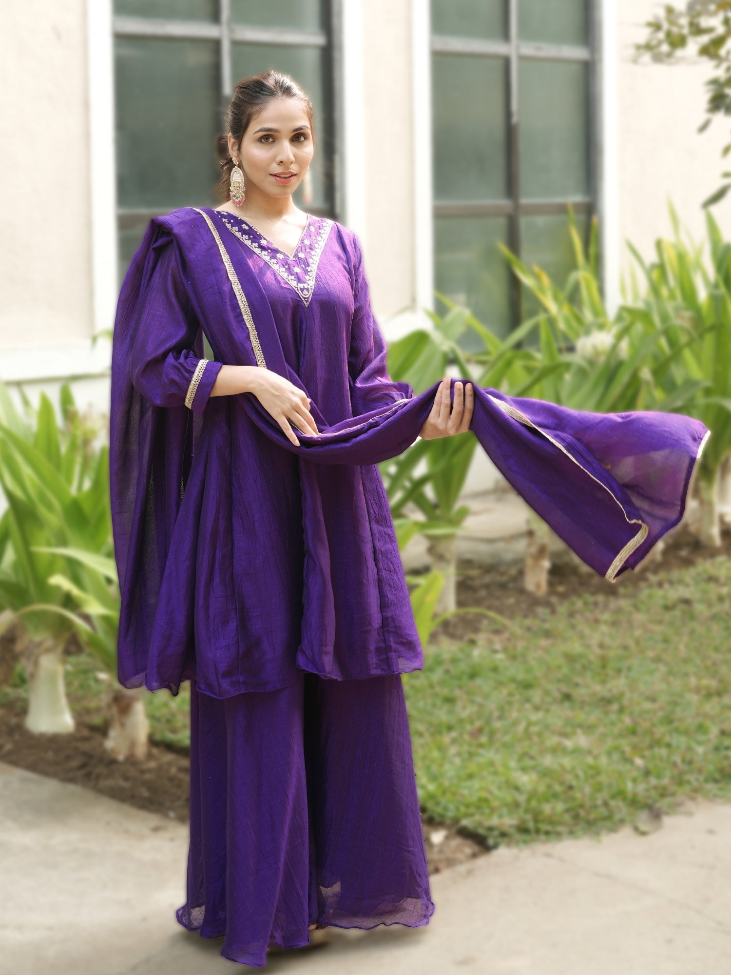 Women Latest Kurta Plazoo Sets With Dupatta