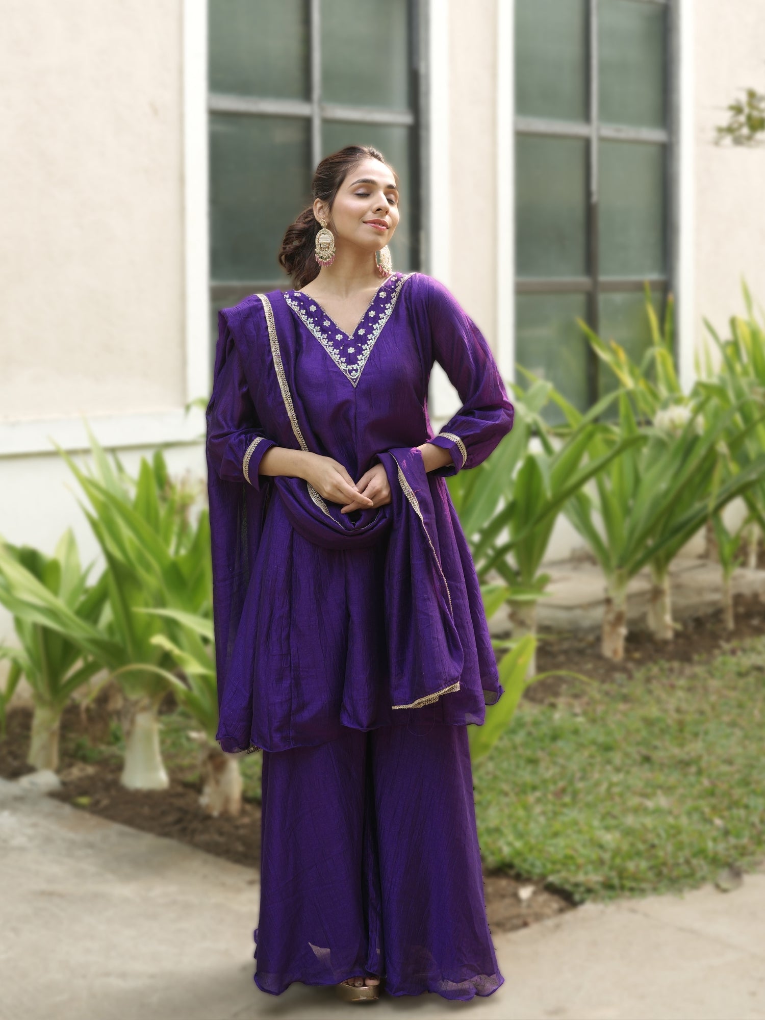 Women Latest Kurta Plazoo Sets With Dupatta