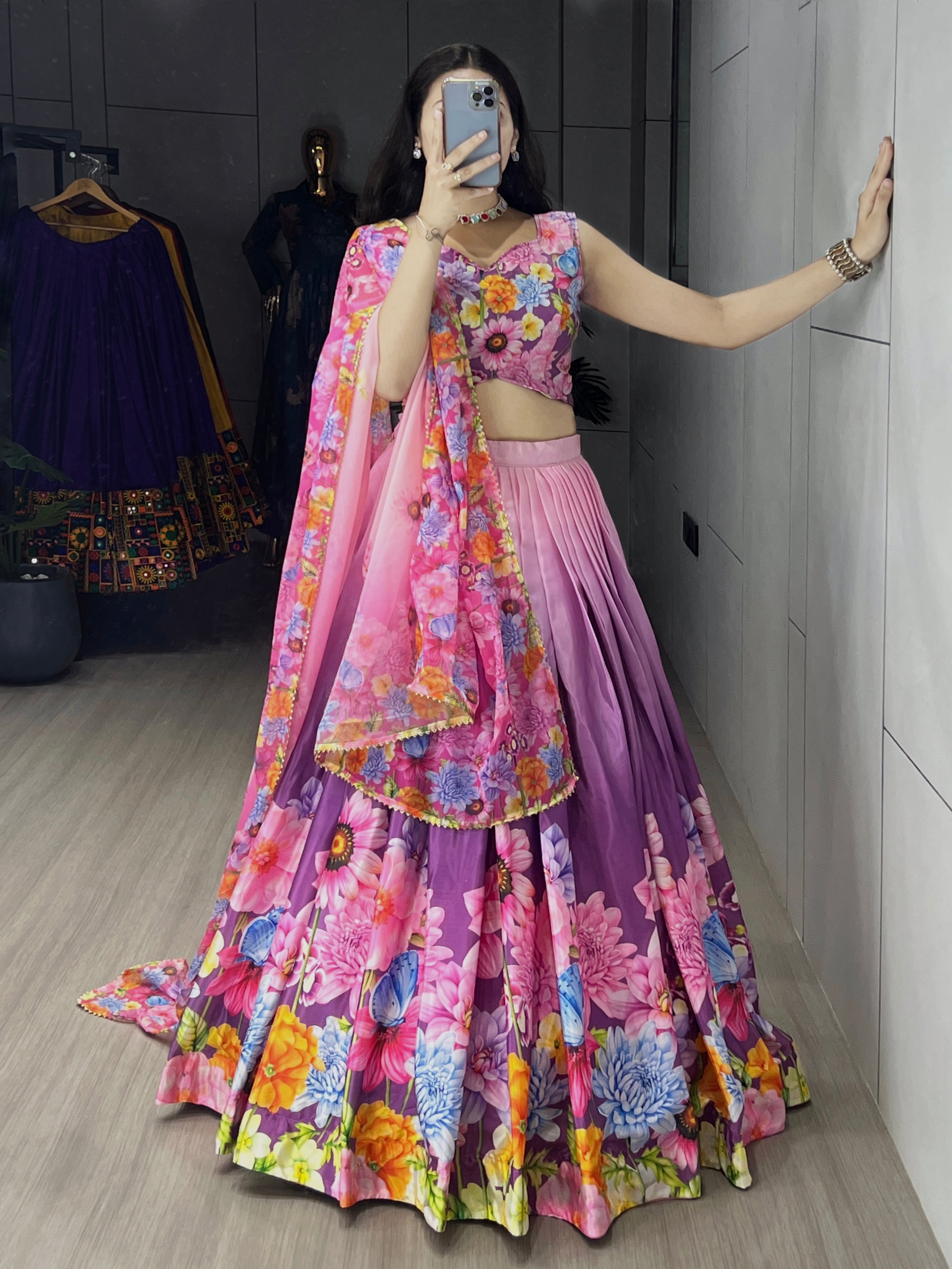Letest Floral Printed Lehenga Collection