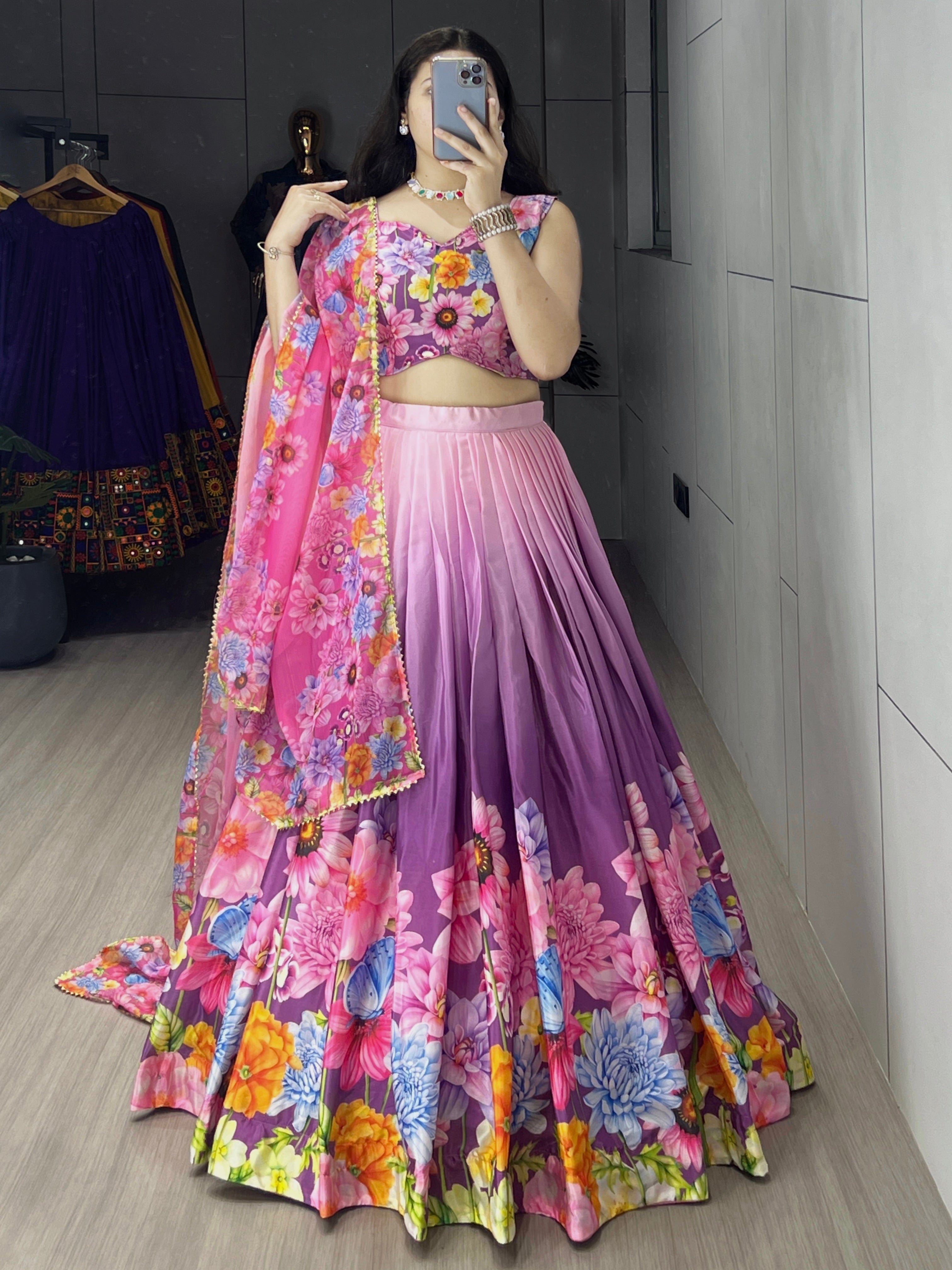 Letest Floral Printed Lehenga Collection
