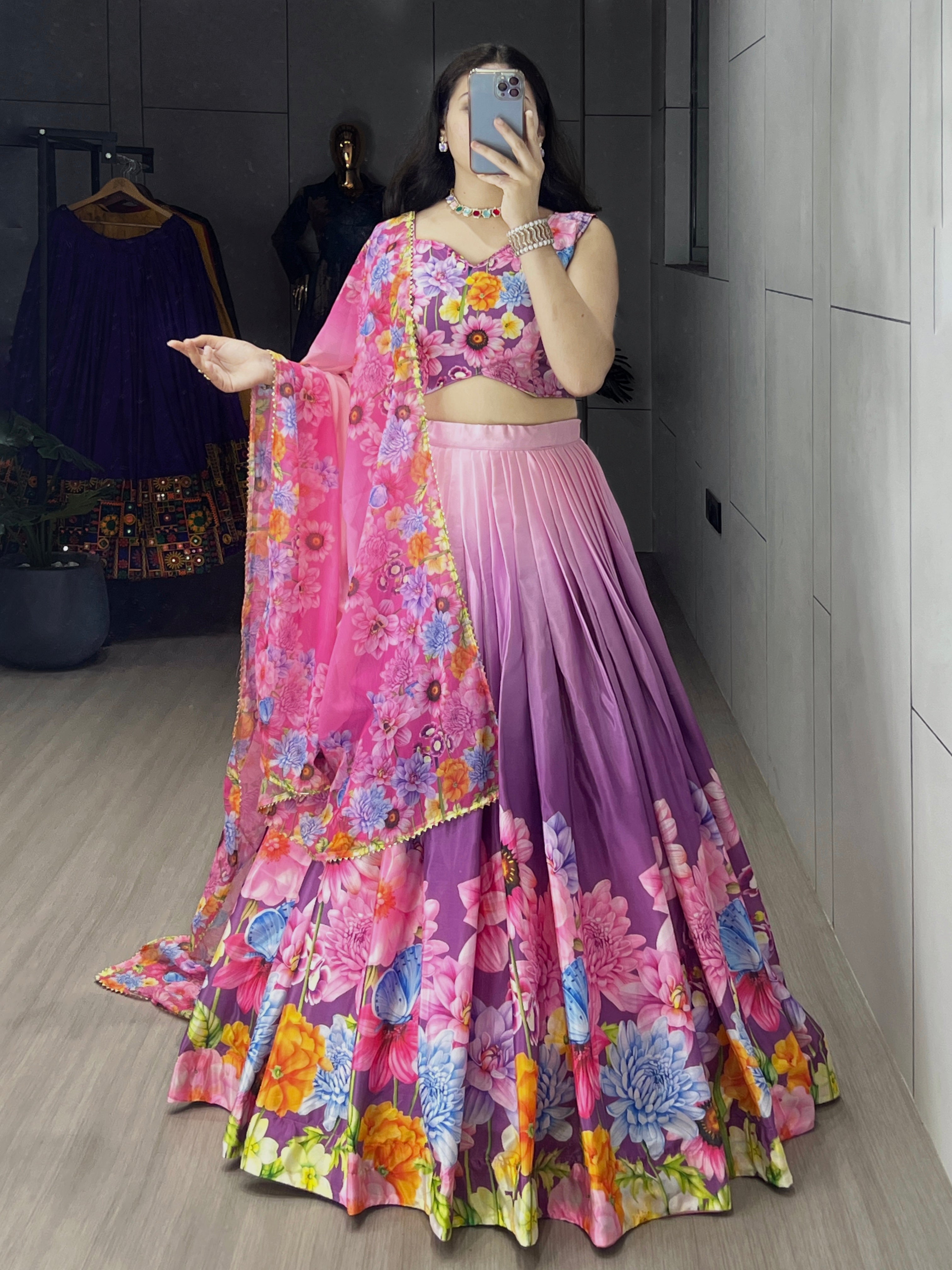 Letest Floral Printed Lehenga Collection