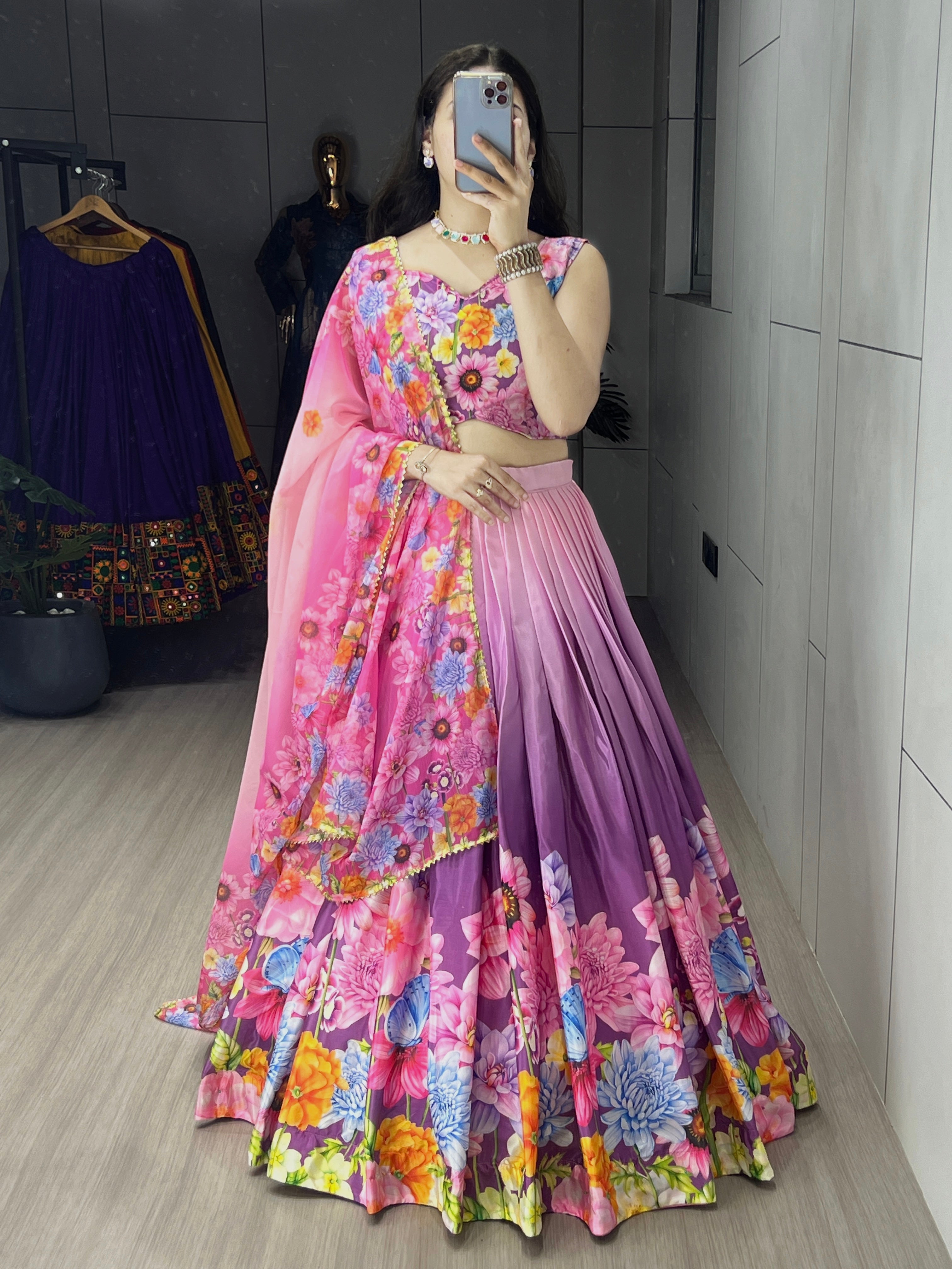 Letest Floral Printed Lehenga Collection
