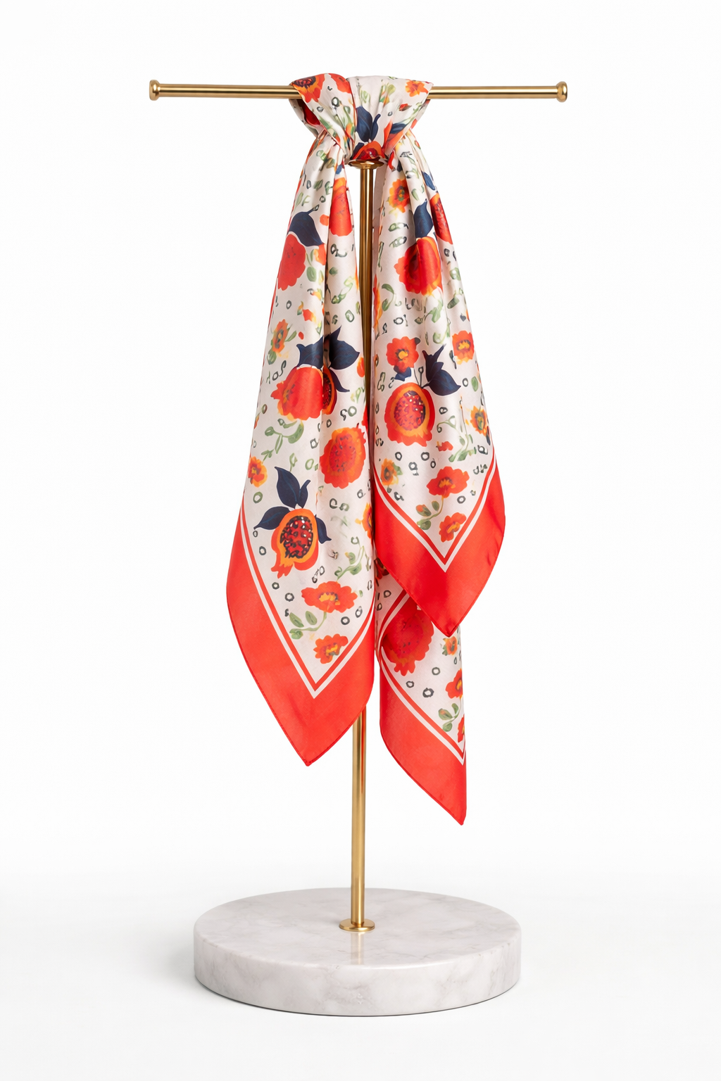 Women Printed Satin Scarf
