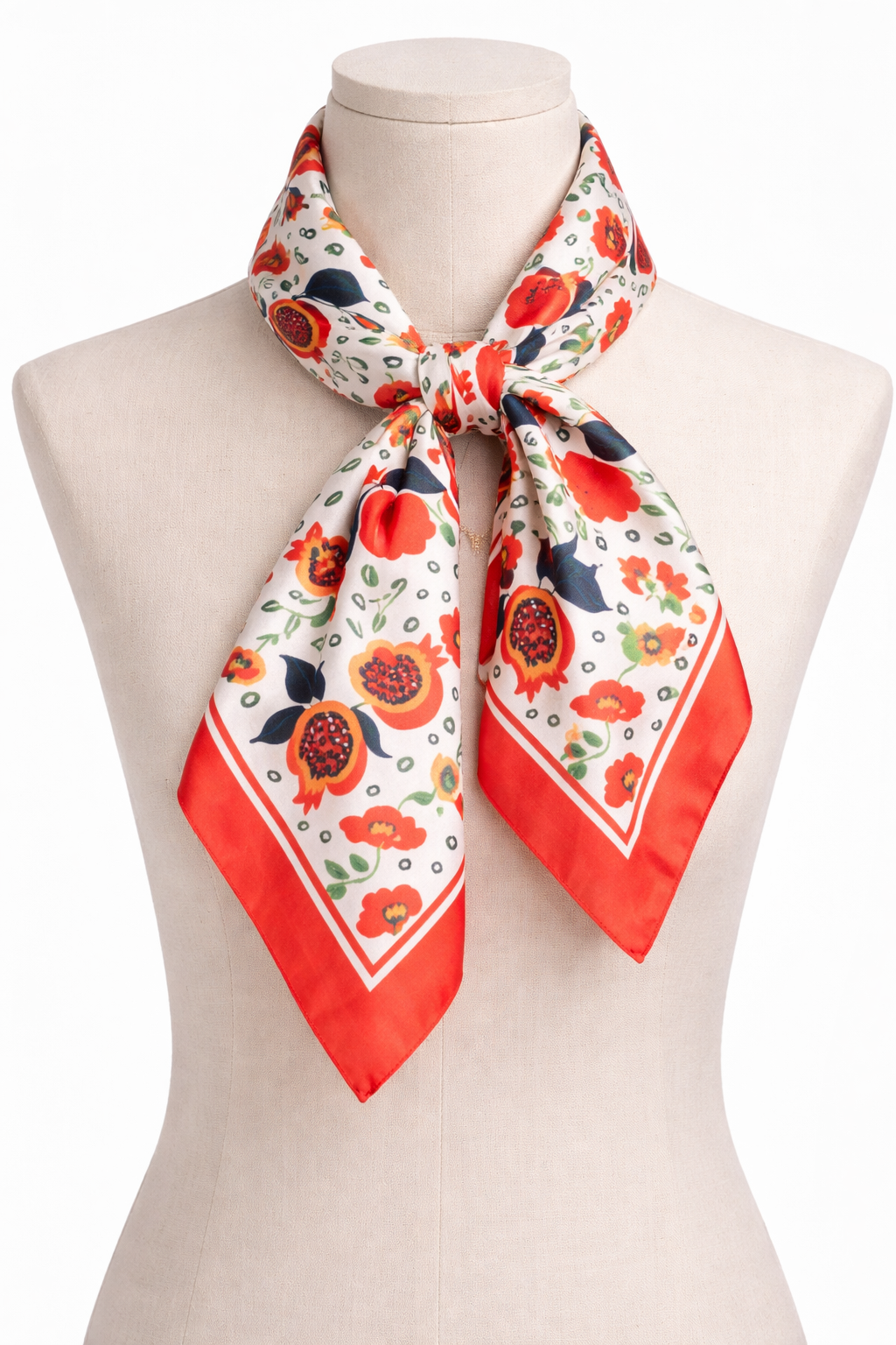 Women Printed Satin Scarf