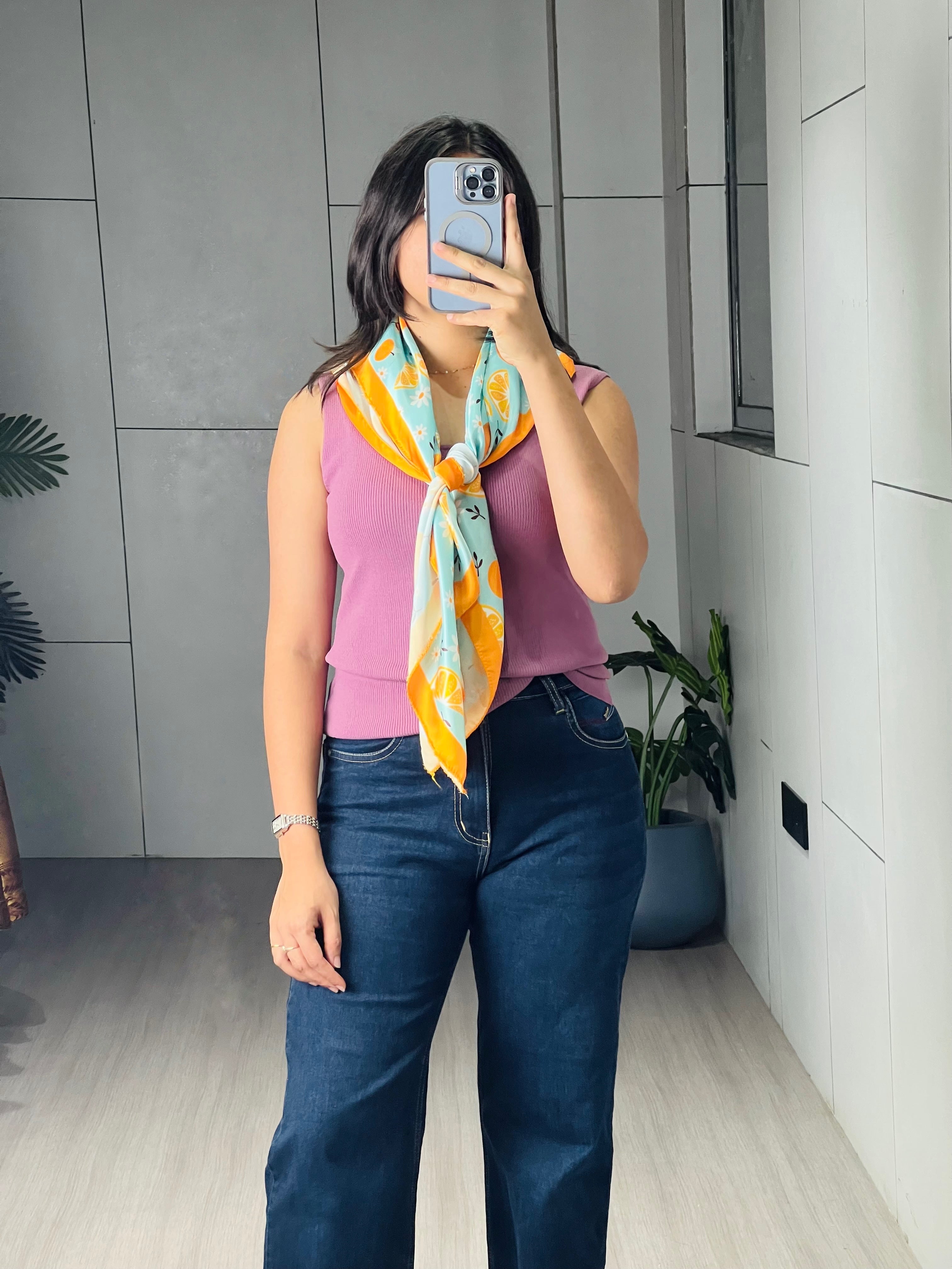 Fancy Scarves Allover Fruit Printed