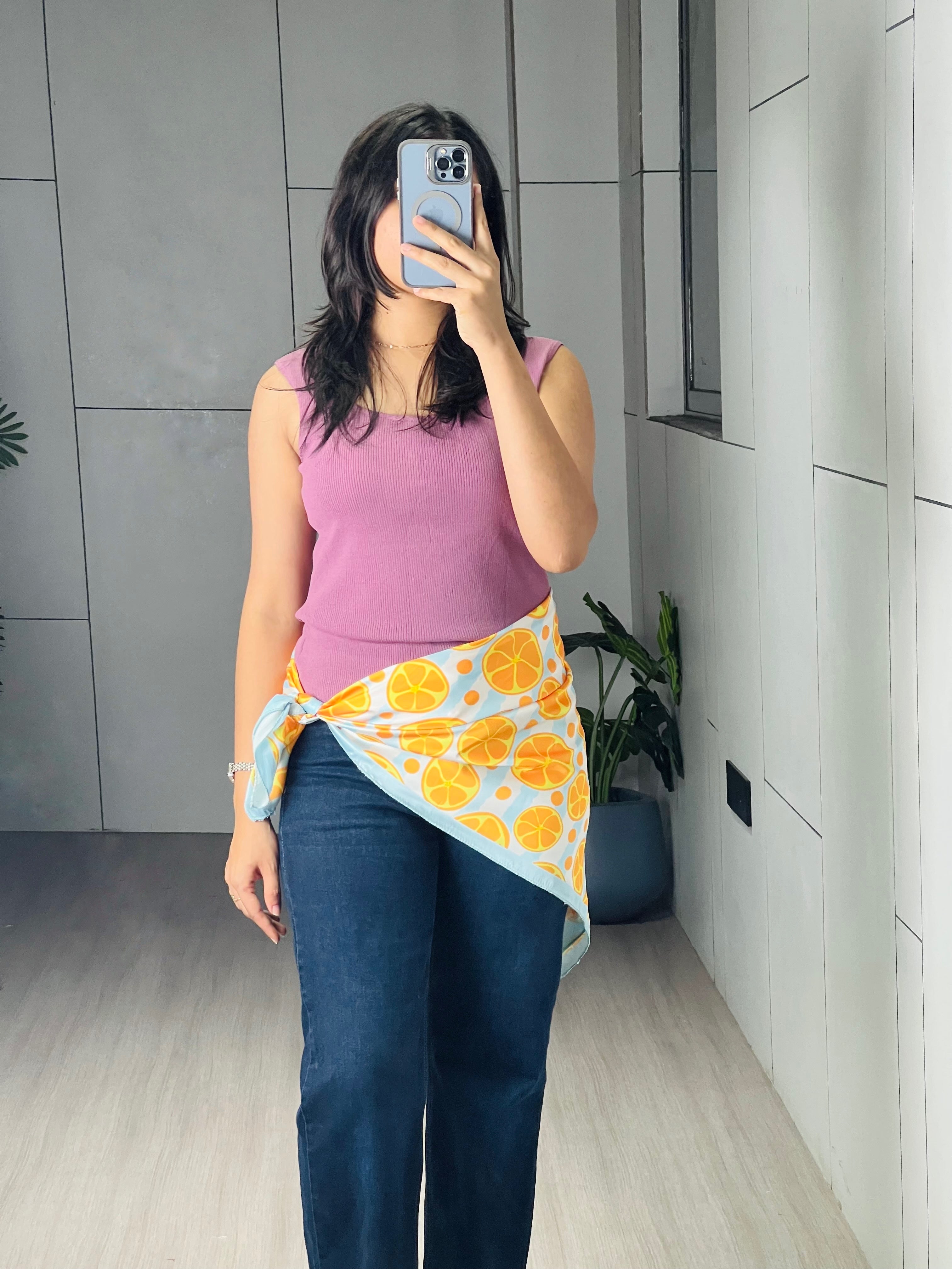 Fancy Scarves Allover Fruit Printed