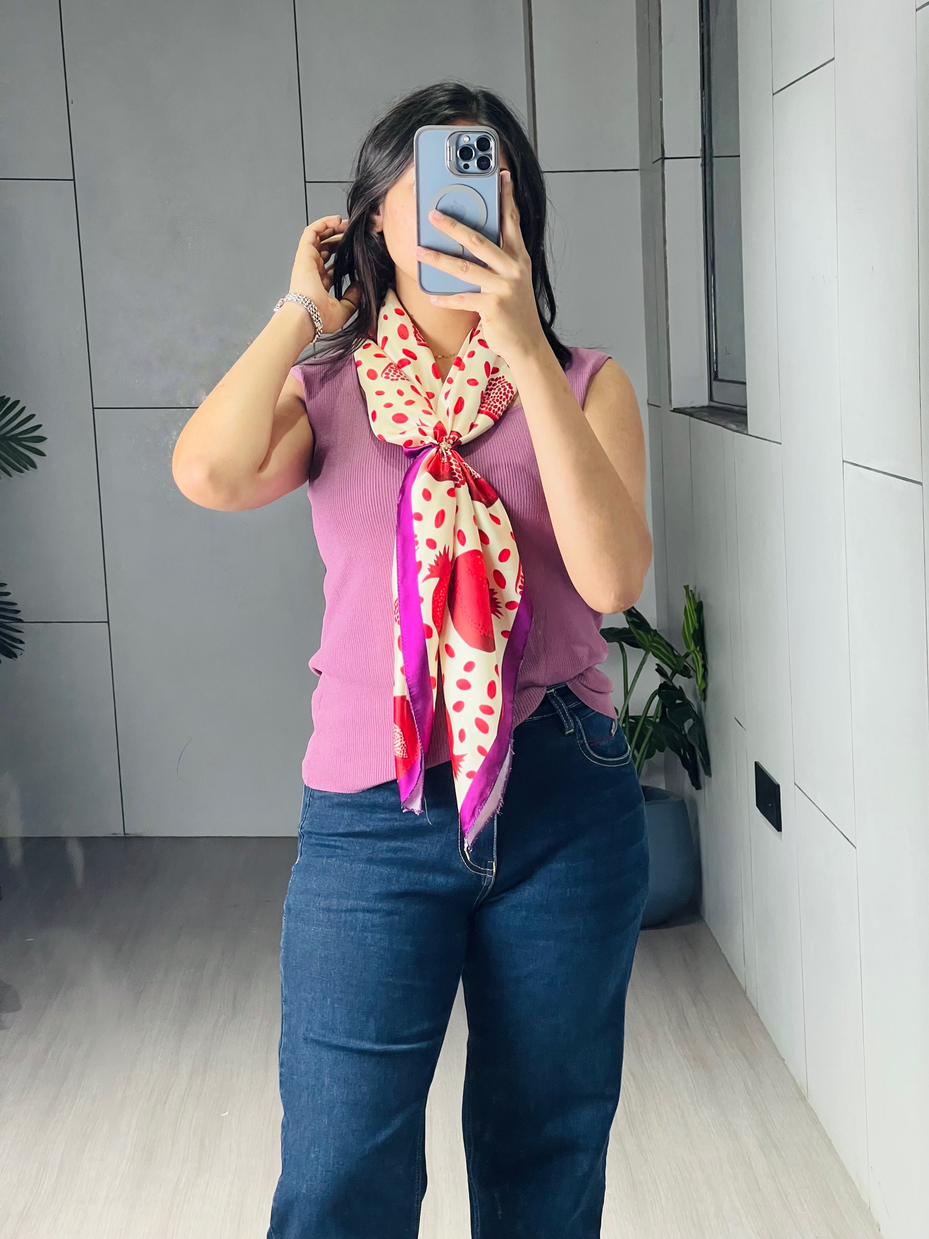 Fancy Scarves Allover Fruit Printed