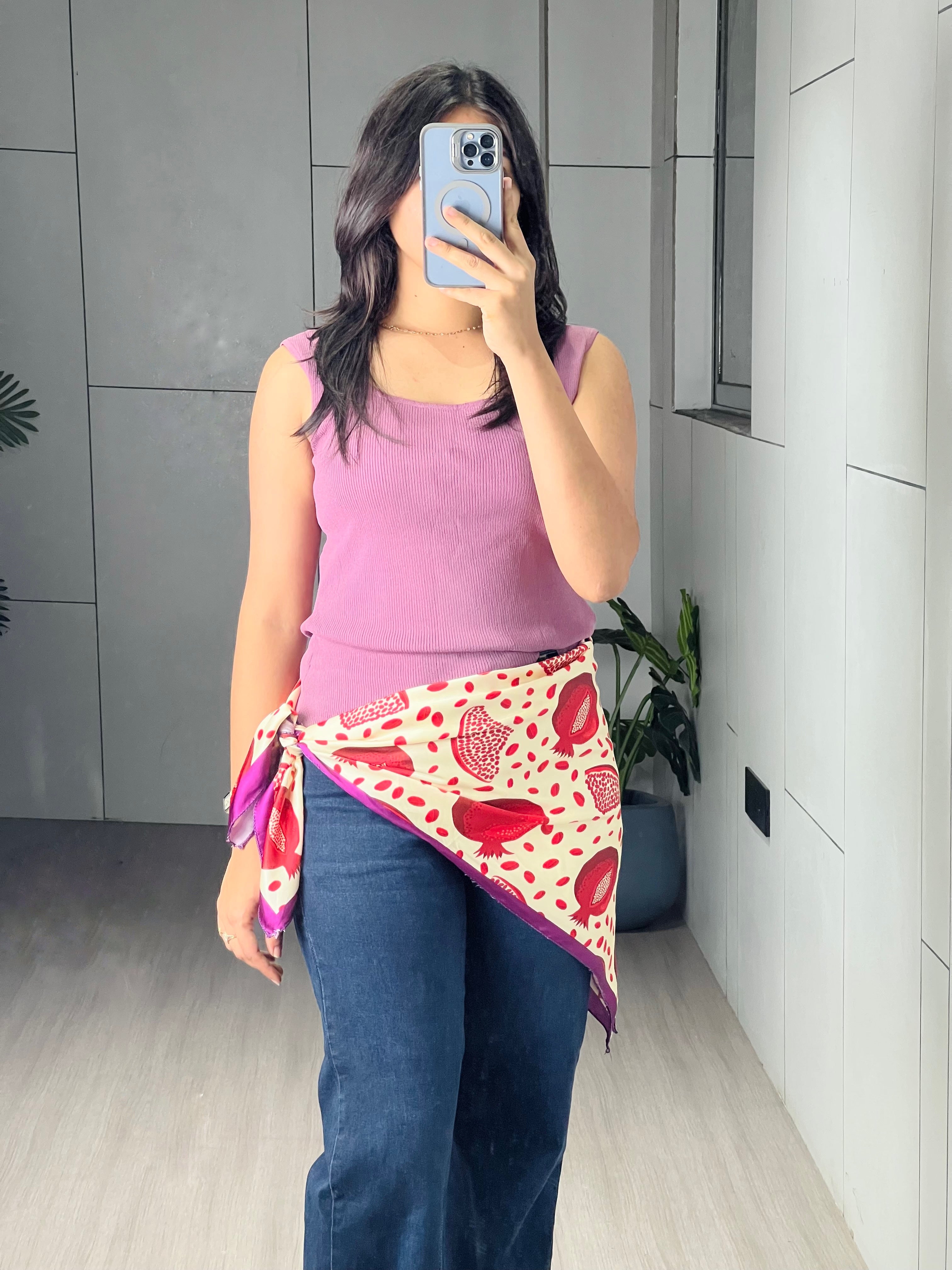 Fancy Scarves Allover Fruit Printed