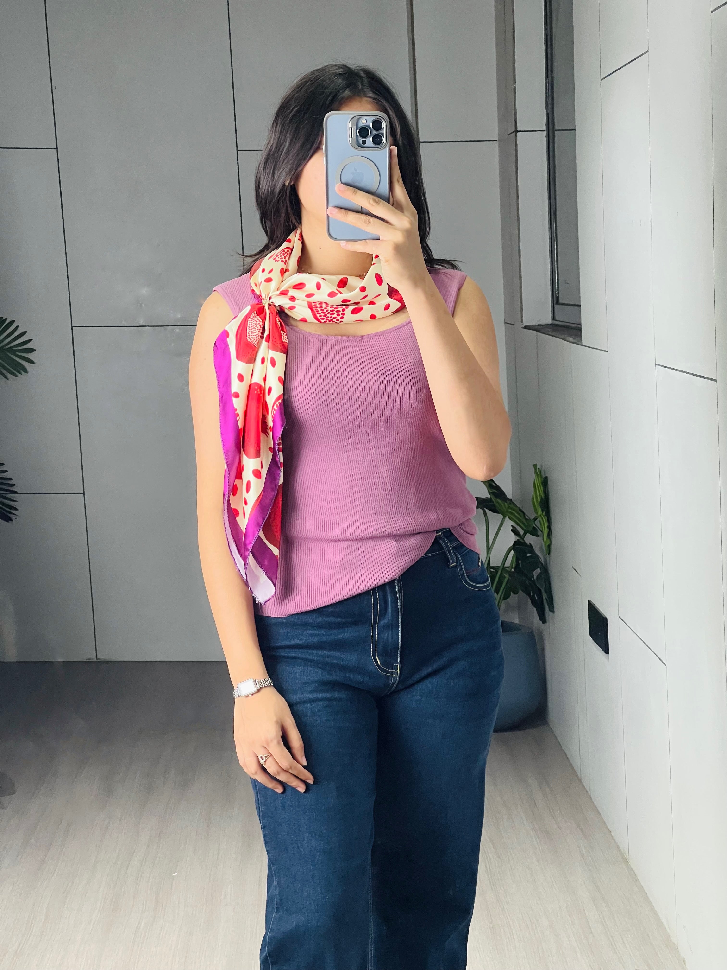 Fancy Scarves Allover Fruit Printed