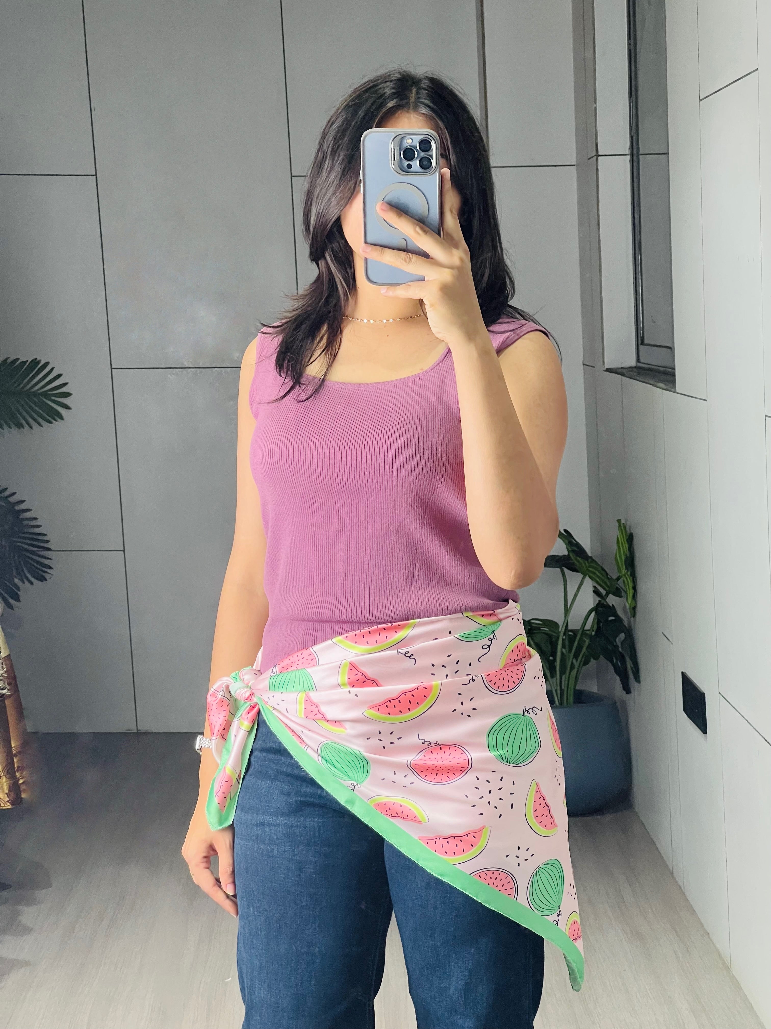 Fancy Scarves Allover Fruit Printed