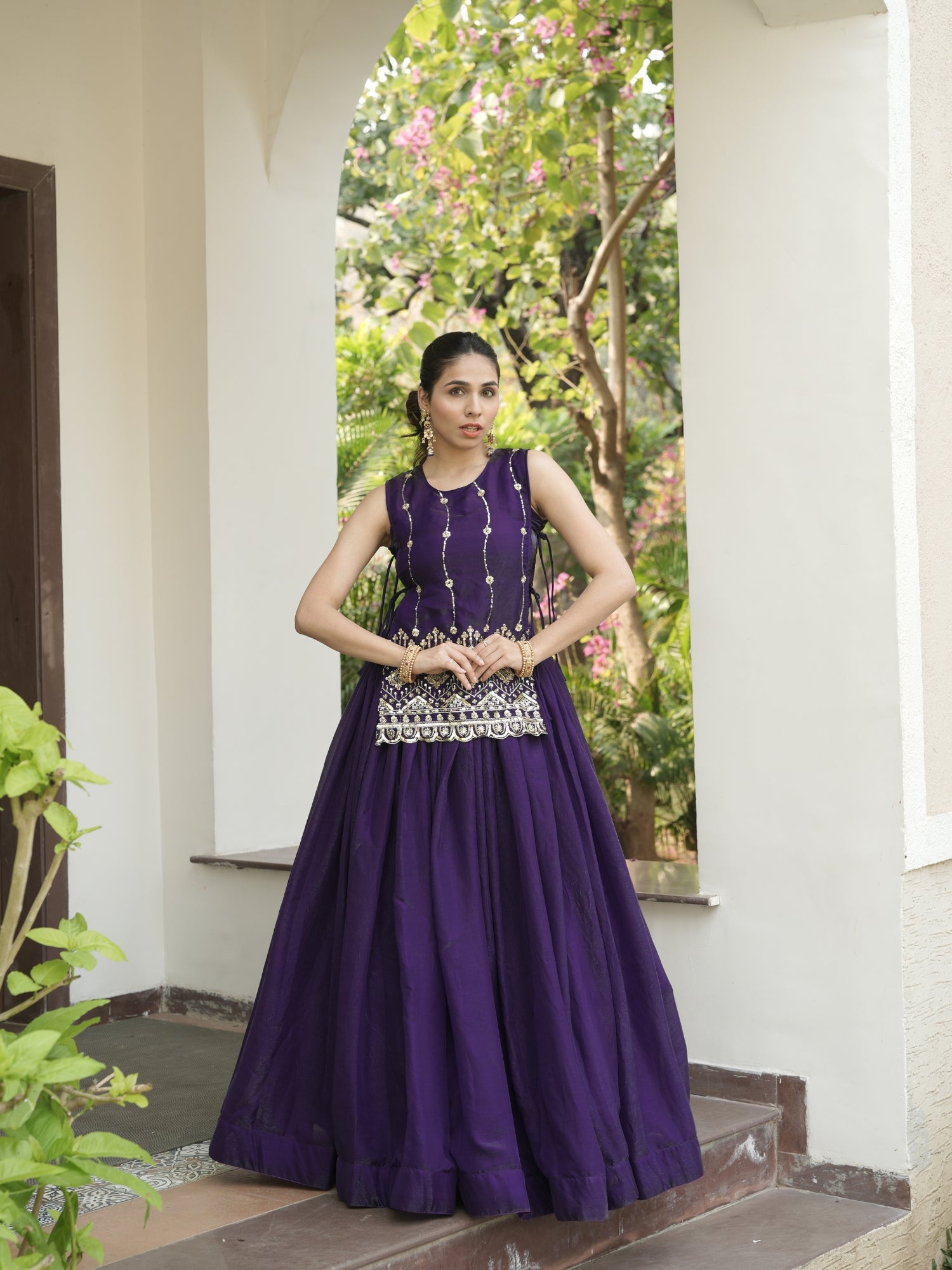 Premium Beads Embroidered jacket-Lehenga Sets